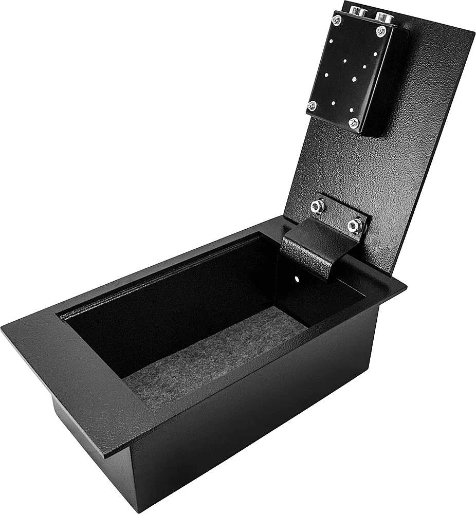 Barska - 0.22 Cu. Ft. Hidden Floor Safe with Key Lock-Solid Steel Construction, Concealed Design - Black - Image 2