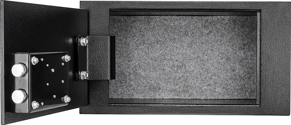 Barska - 0.22 Cu. Ft. Hidden Floor Safe with Key Lock-Solid Steel Construction, Concealed Design - Black - Image 3