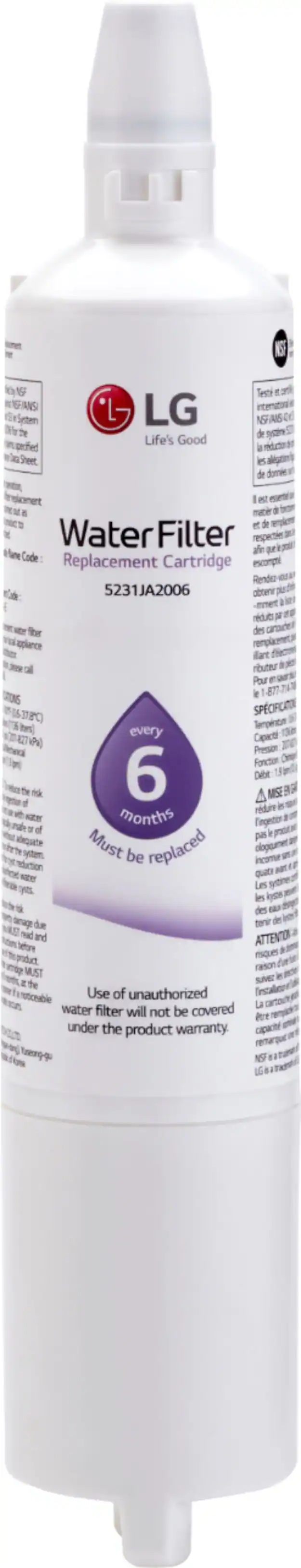 Water Filter for Select LG Refrigerators - White - Image 2