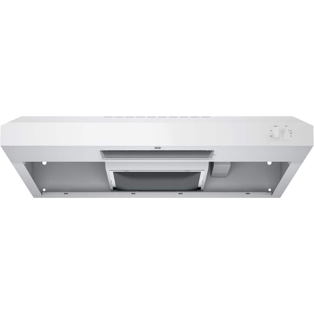 GE - 30 inches - Convertible - Under cabinet Range Hood - White