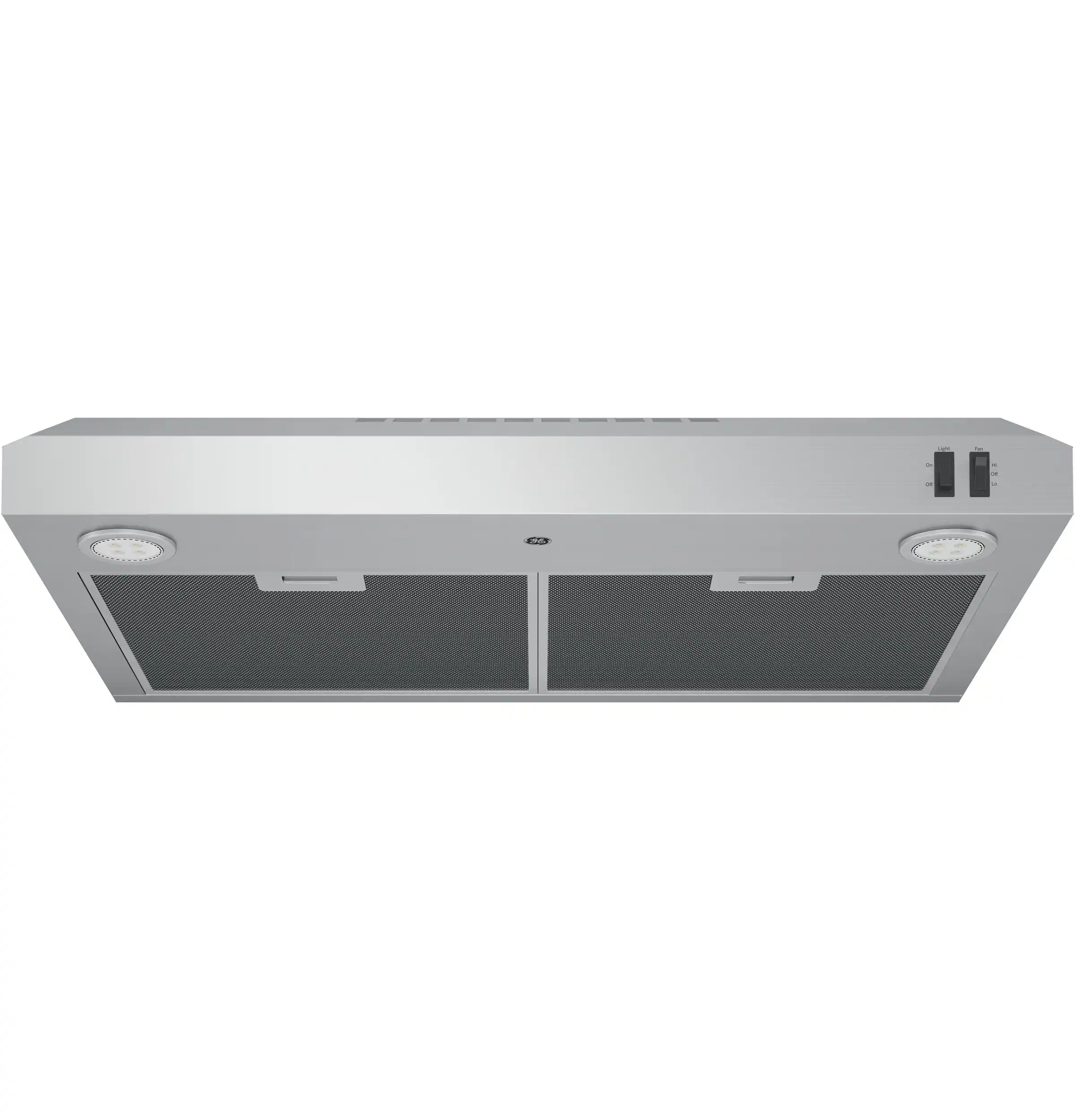 GE - 30 inches - Convertible - Under cabinet Range Hood - Stainless steel - Image 3
