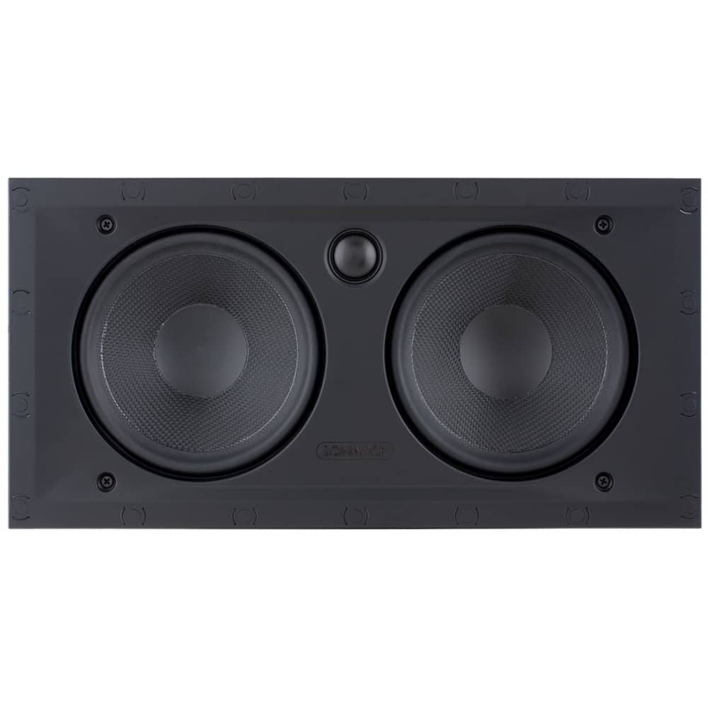 Sonance - VP62 LCR SINGLE SPEAKER - Visual Performance 6-1/2" 2-Way In-Wall Rectangle LCR Speaker (Each) - Paintable White - Image 2