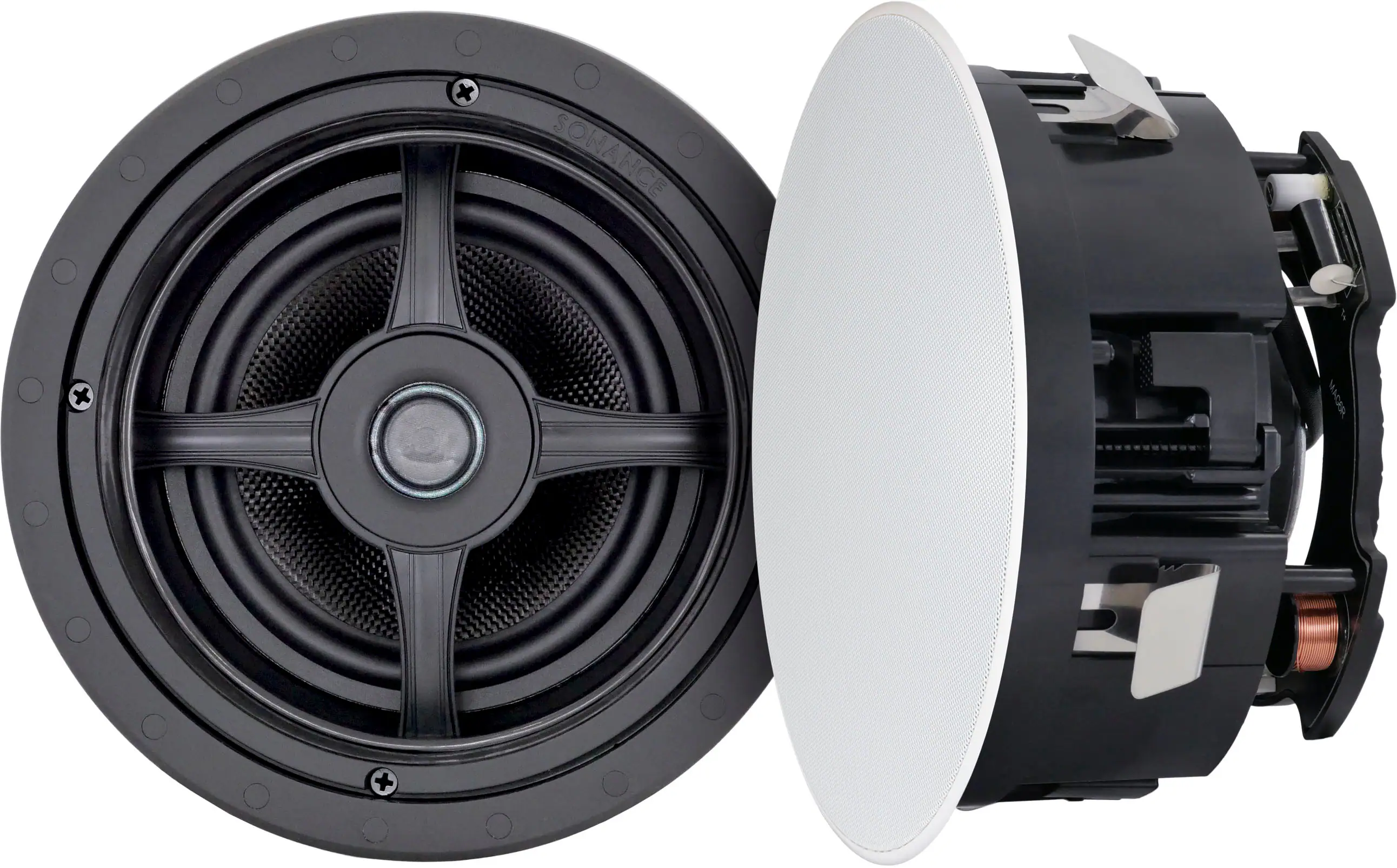 Sonance - MAG6R - Mag Series 6-1/2" 2-Way In Ceiling Speakers (Pair) - Paintable White
