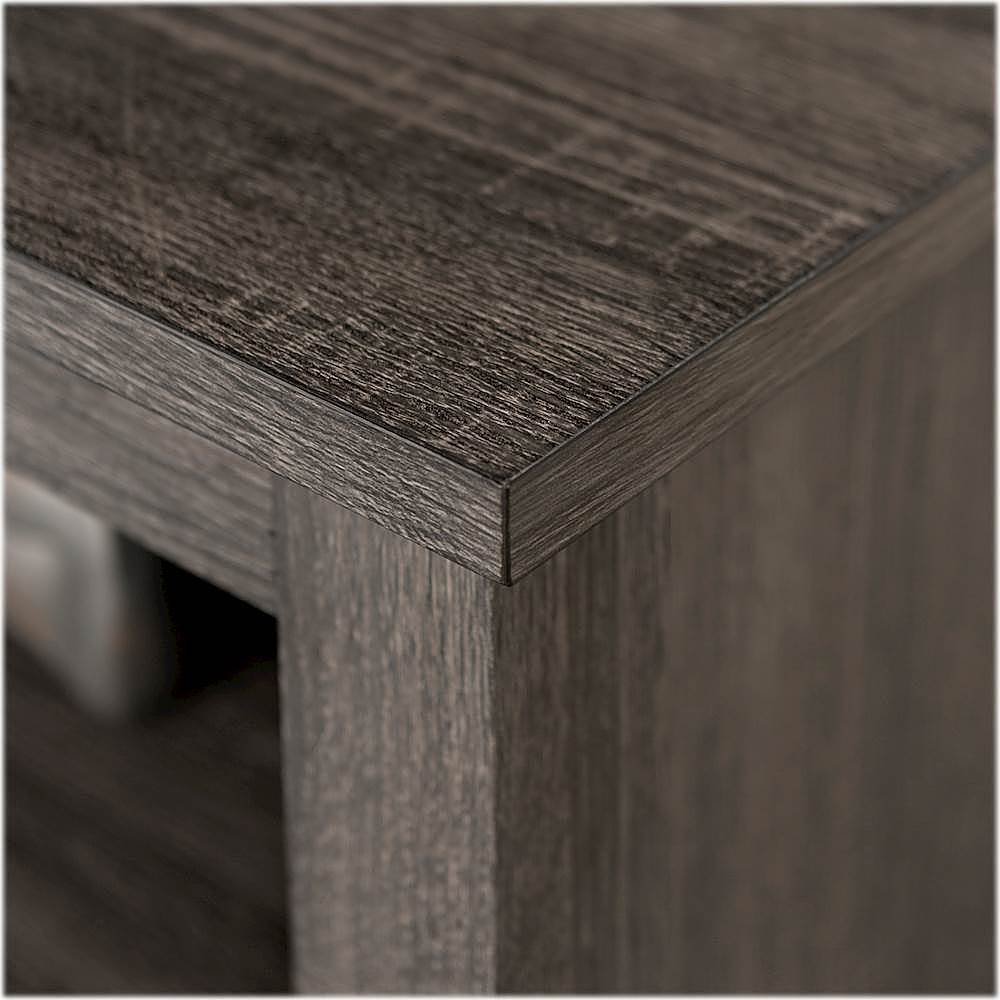 Walker Edison - Modern 70" Open 6 Cubby Storage TV Stand for TVs up to 80" - Charcoal - Image 5