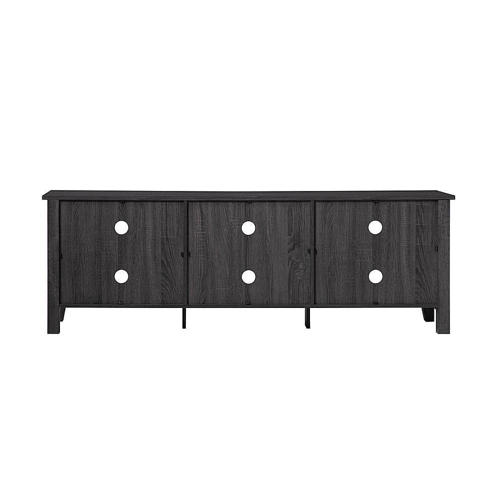 Walker Edison - Modern 70" Open 6 Cubby Storage TV Stand for TVs up to 80" - Charcoal - Image 11