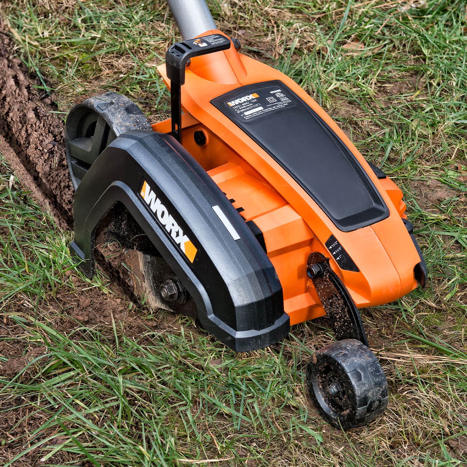 WORX - 7.5"" - 12 Amp Lawn Edger / Trencher - Black - Image 4