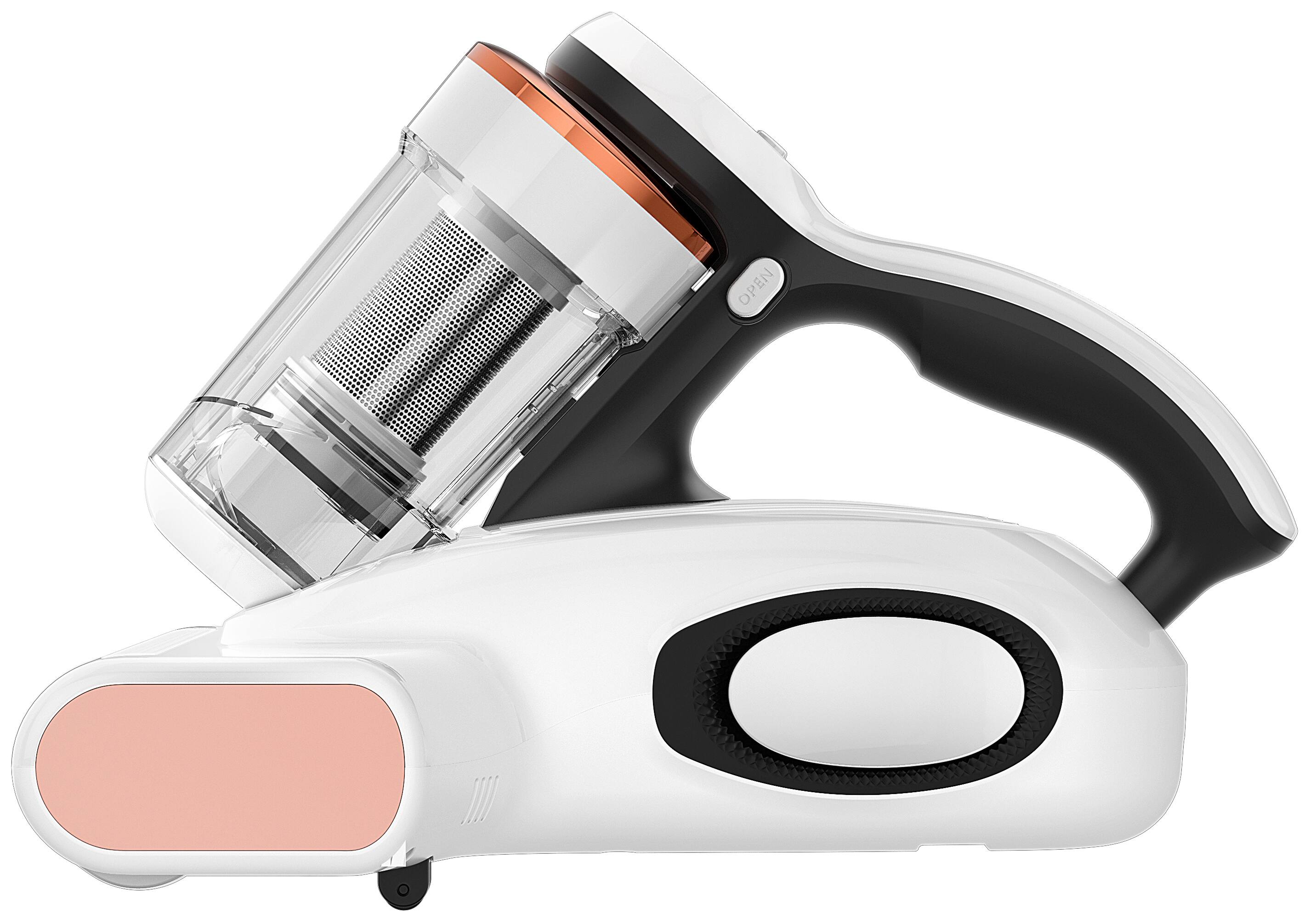 JIGOO - Bed Vacuum Cleaner with Dust Sensor, 13Kpa Suction 500W Mattress Vac with UV Light & Ultrasonic for Dust & Pet Hair - White - Image 5