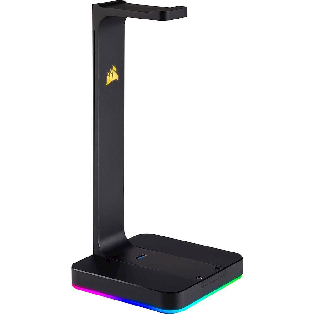 CORSAIR - Gaming ST100 RGB Premium Headset Stand - Black - Image 6
