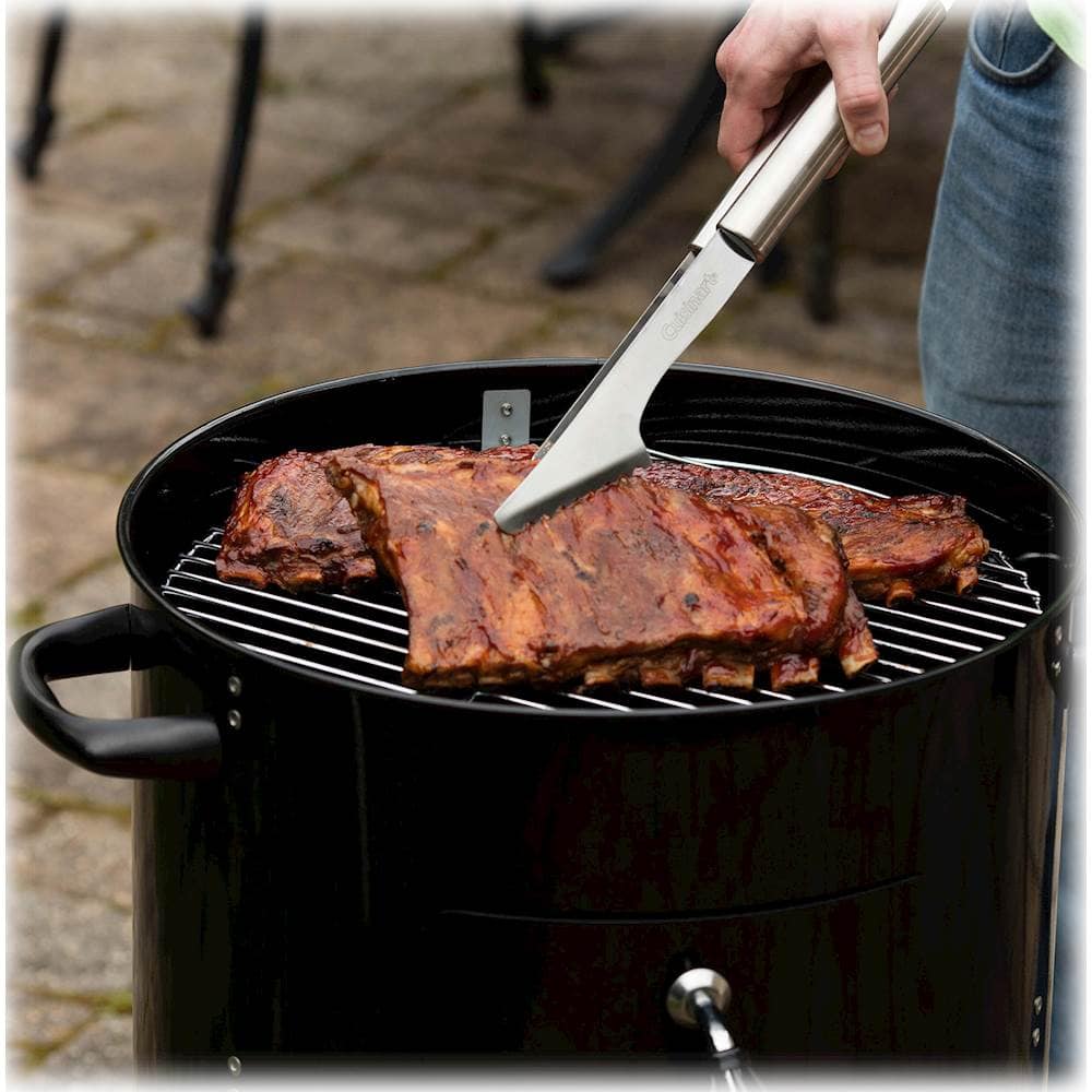 Cuisinart - 16" Vertical Charcoal Smoker - Black - Image 7