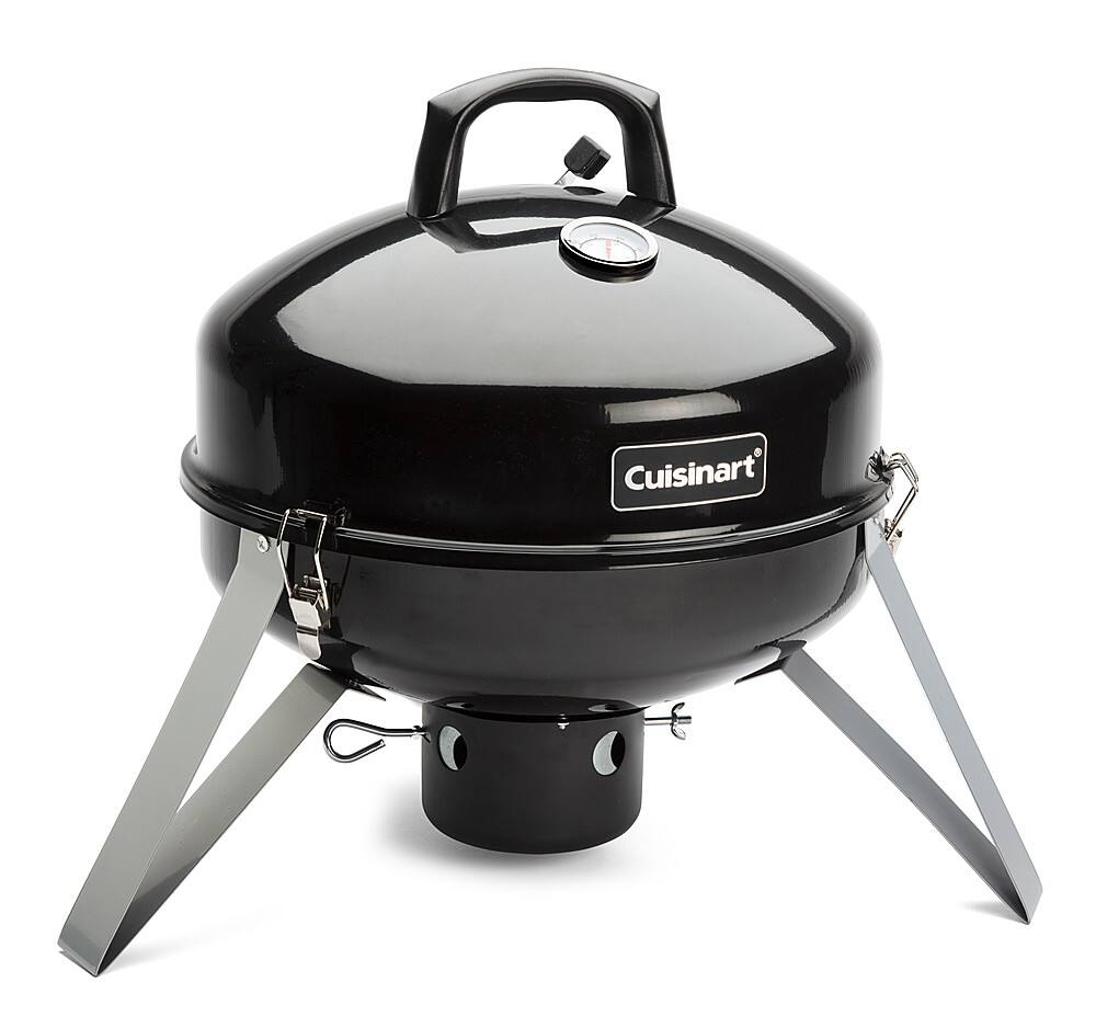 Cuisinart - 16" Vertical Charcoal Smoker - Black - Image 2