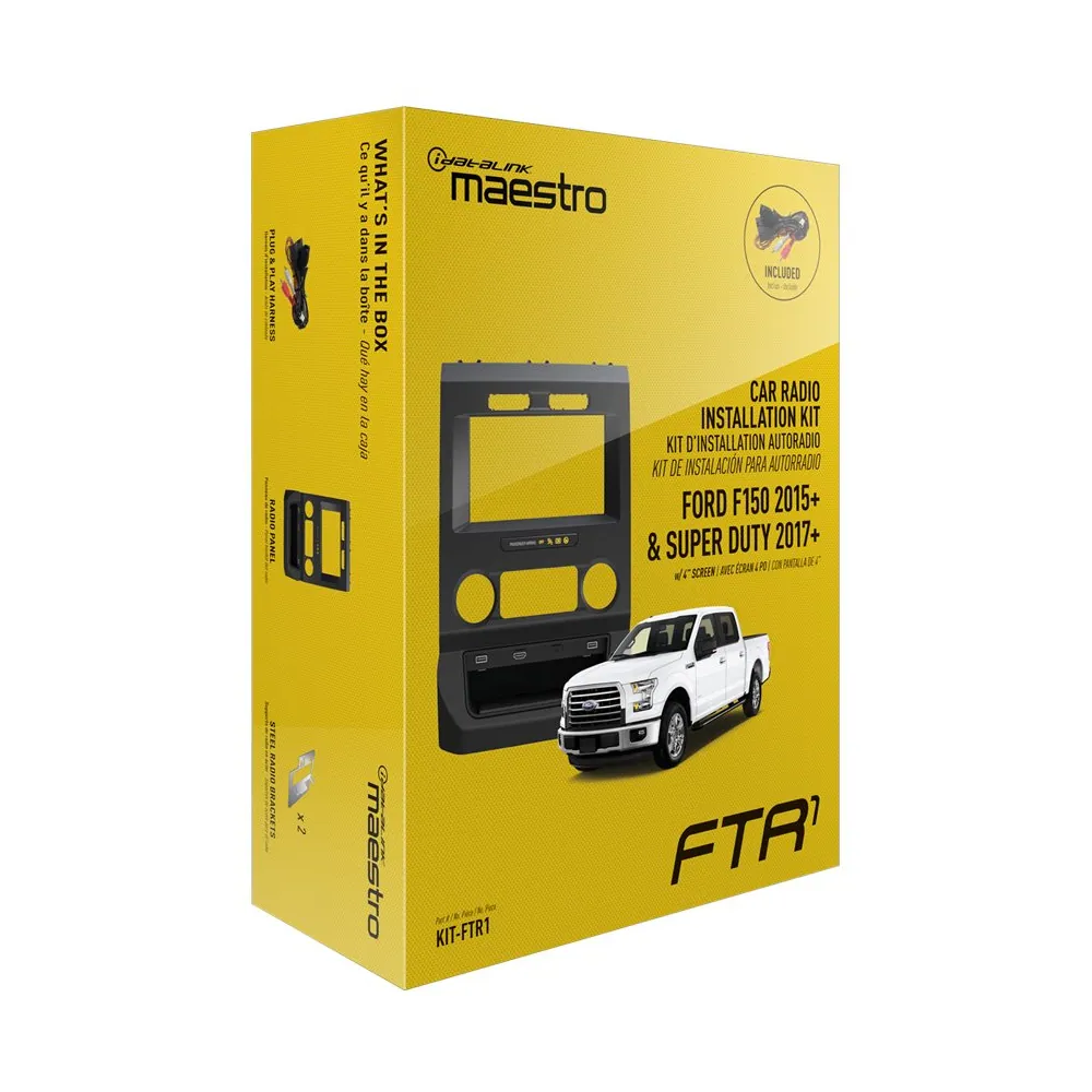 Maestro - Dash Kit for Select 2015 and Up Ford Vehicles - Black