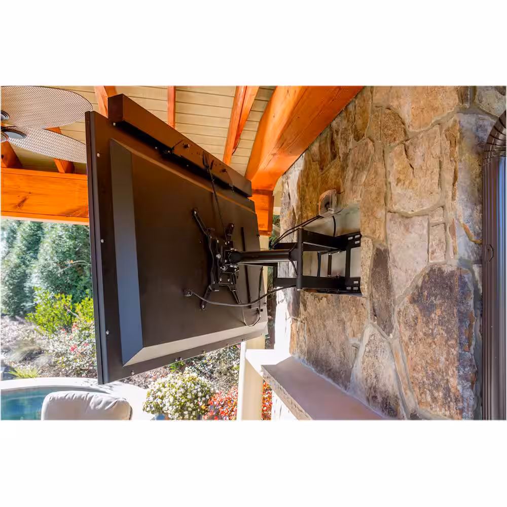 SunBriteTV - Outdoor Tilting TV Wall Mount for Most 37" - 80" TVs - Extends 30.7" - Powder coated black - Image 7