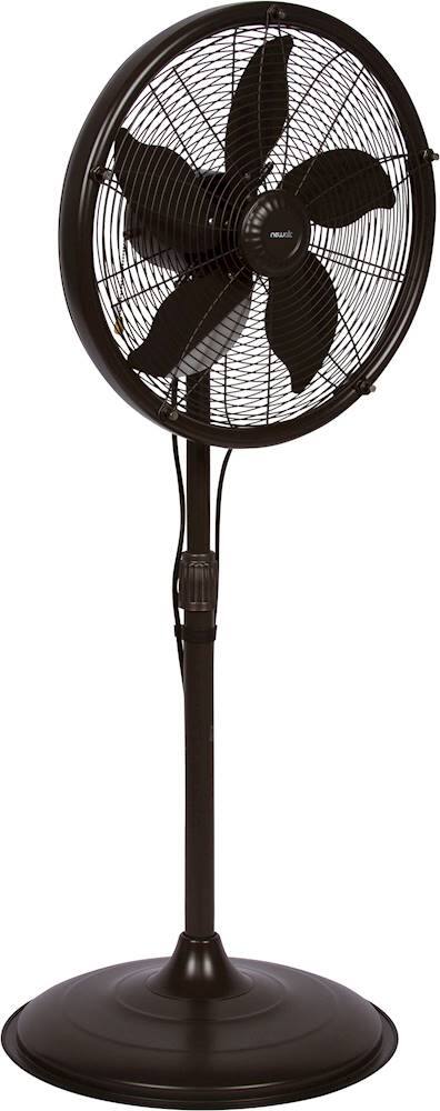 NewAir - 18" Oscillating Pedestal Misting Fan - Dark Brown - Image 2