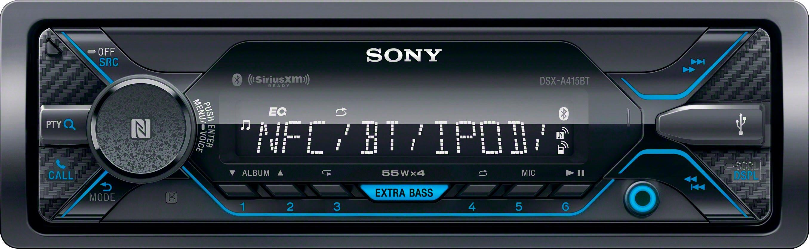 Sony - In-Dash Digital Media Receiver - Built-in Bluetooth - Satellite Radio-ready - Black