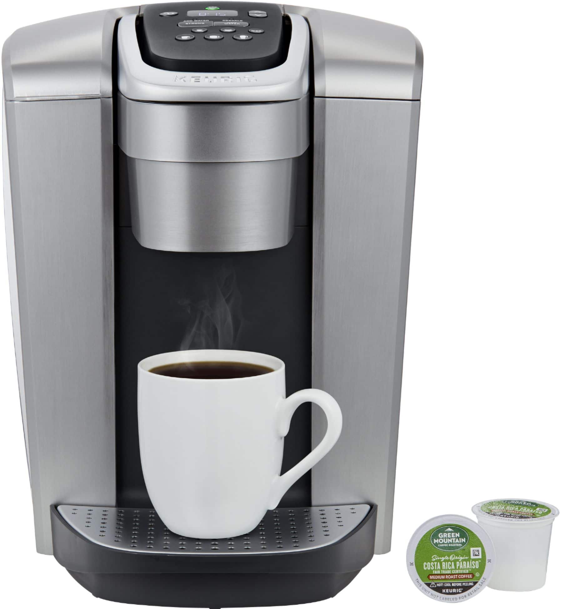 Keurig - K-Elite Single Serve K-Cup Pod Coffee Maker - Brushed Silver - Image 10