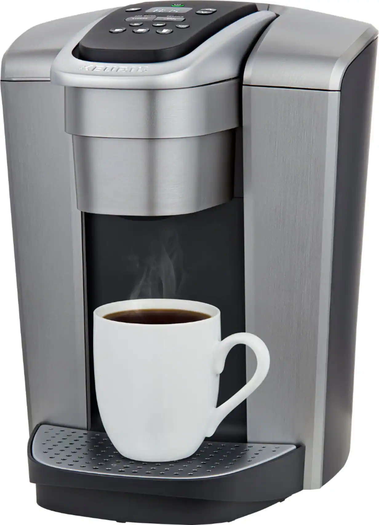Keurig - K-Elite Single Serve K-Cup Pod Coffee Maker - Brushed Silver - Image 2