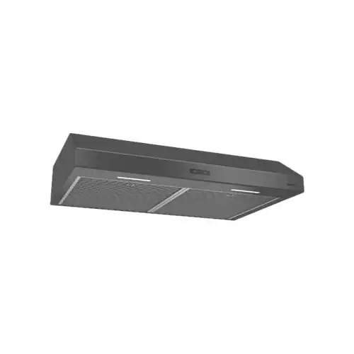 Broan Glacier - 30 inches - Convertible - Under cabinet Range Hood - Black Stainless Steel - Image 2