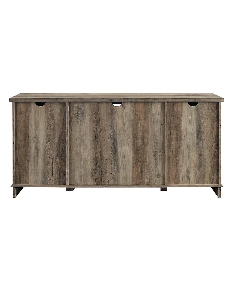 Walker Edison - 58" Modern Farmhouse Sliding Door TV Stand for Most TVs up to 65" - Grey Wash - Image 13