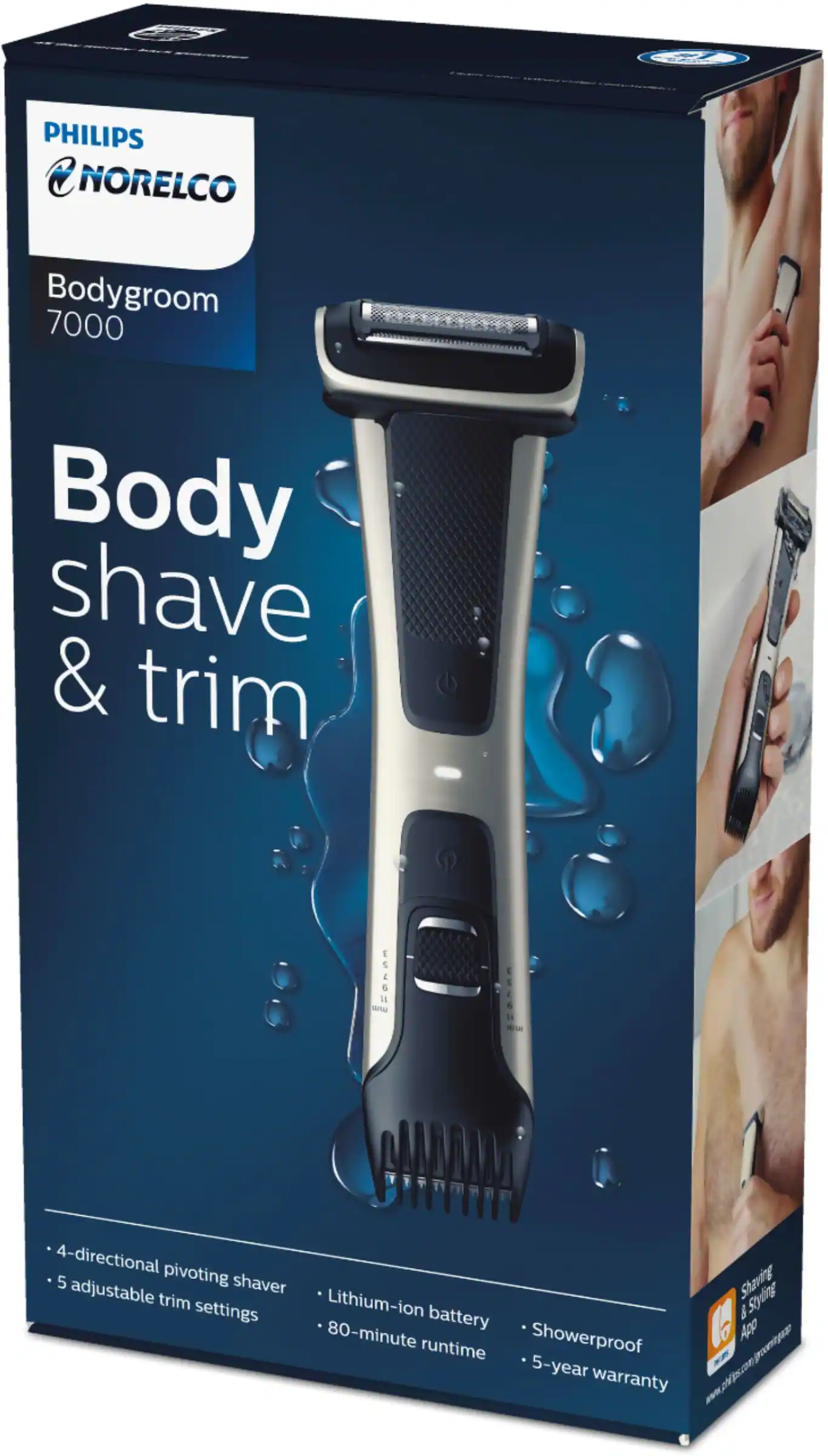 Philips Norelco - Series 7000 Bodygroom - Silver - Image 4