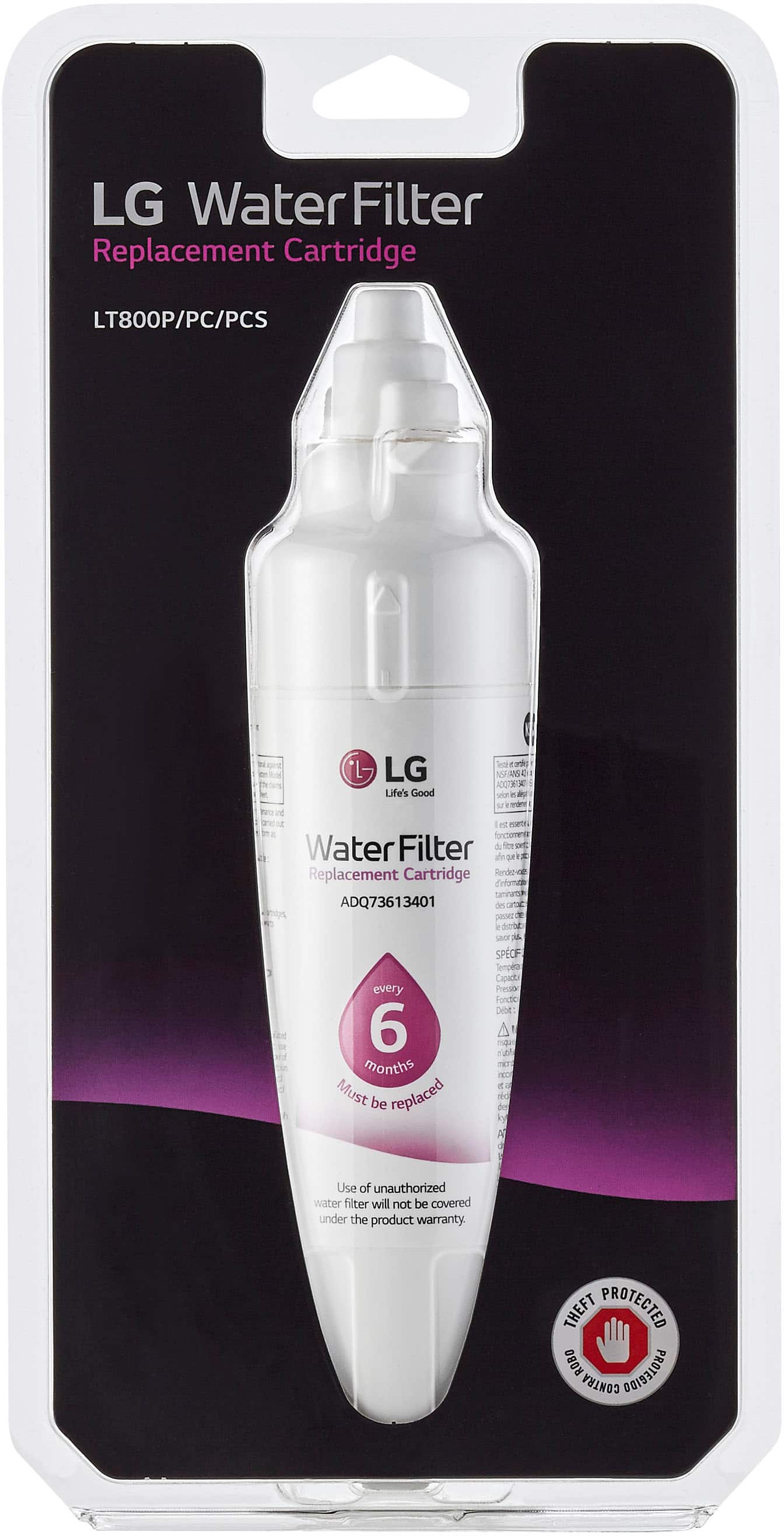 LT800P/LT800PC Water Filter for Select LG Refrigerators - White - Image 3
