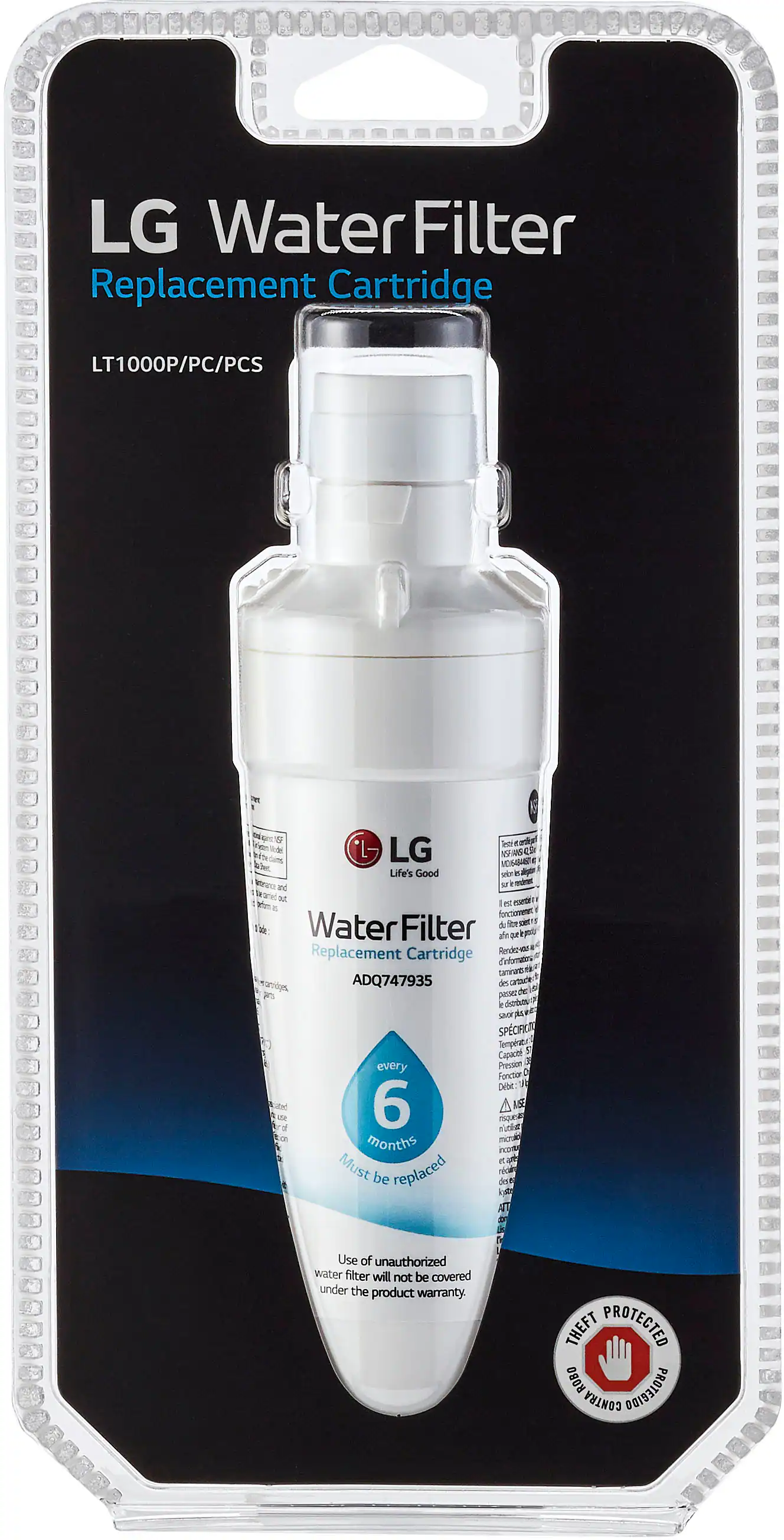 LT1000P/LT1000PC Water Filter for Select LG Refrigerators - White - Image 8