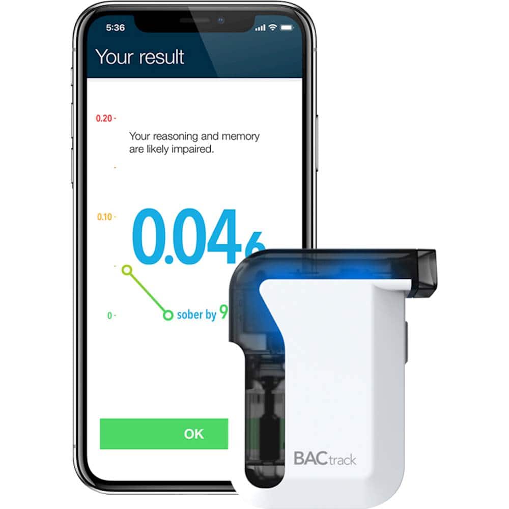 BACtrack - C8 Personal Breathalyzer - White/Black/Blue - Image 6