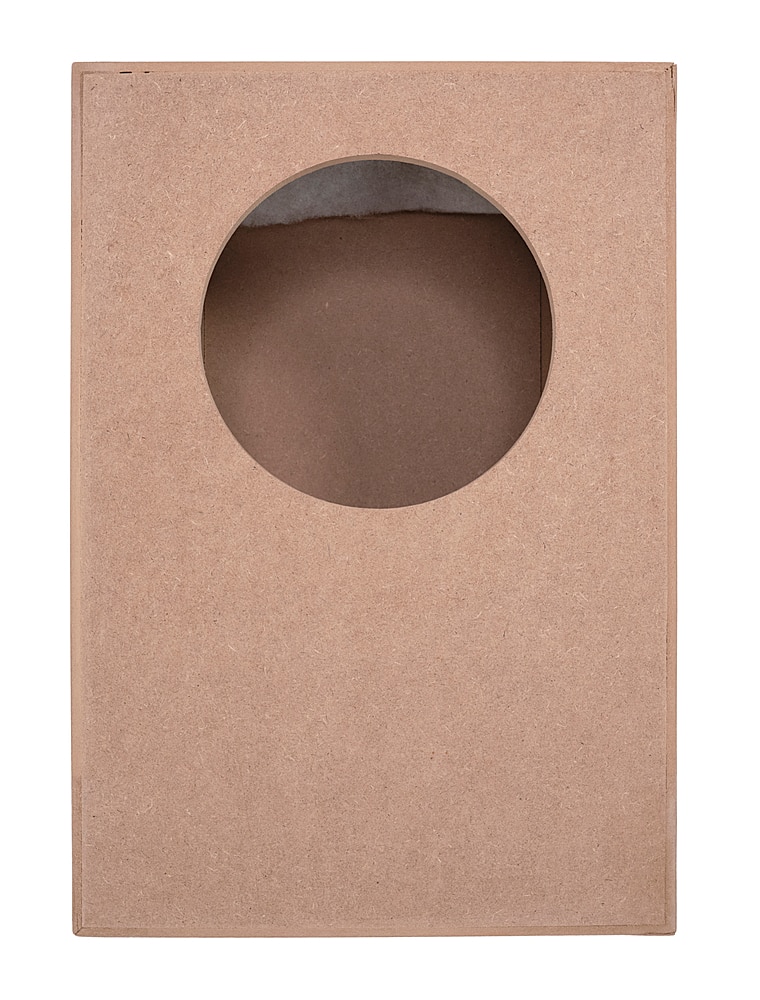 Sonance - MEDIUM ROUND ACOUSTIC ENCLOSURE - Visual Performance Enclosure for Select 6.5" In Ceiling Speakers (Each) - Unfinished Wood - Image 2