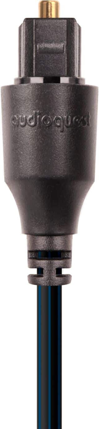AudioQuest - 8FT Ocean Optical Tosklink > Toslink Fiber Optic Cable - Black/Blue Stripes - Image 4