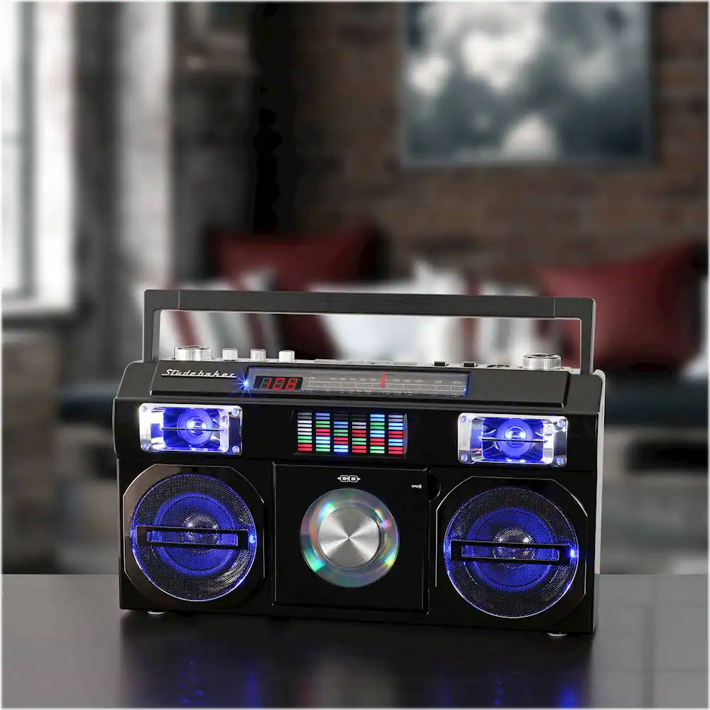 Studebaker - Master Blaster 5W Boombox with Bluetooth - Black - Image 6