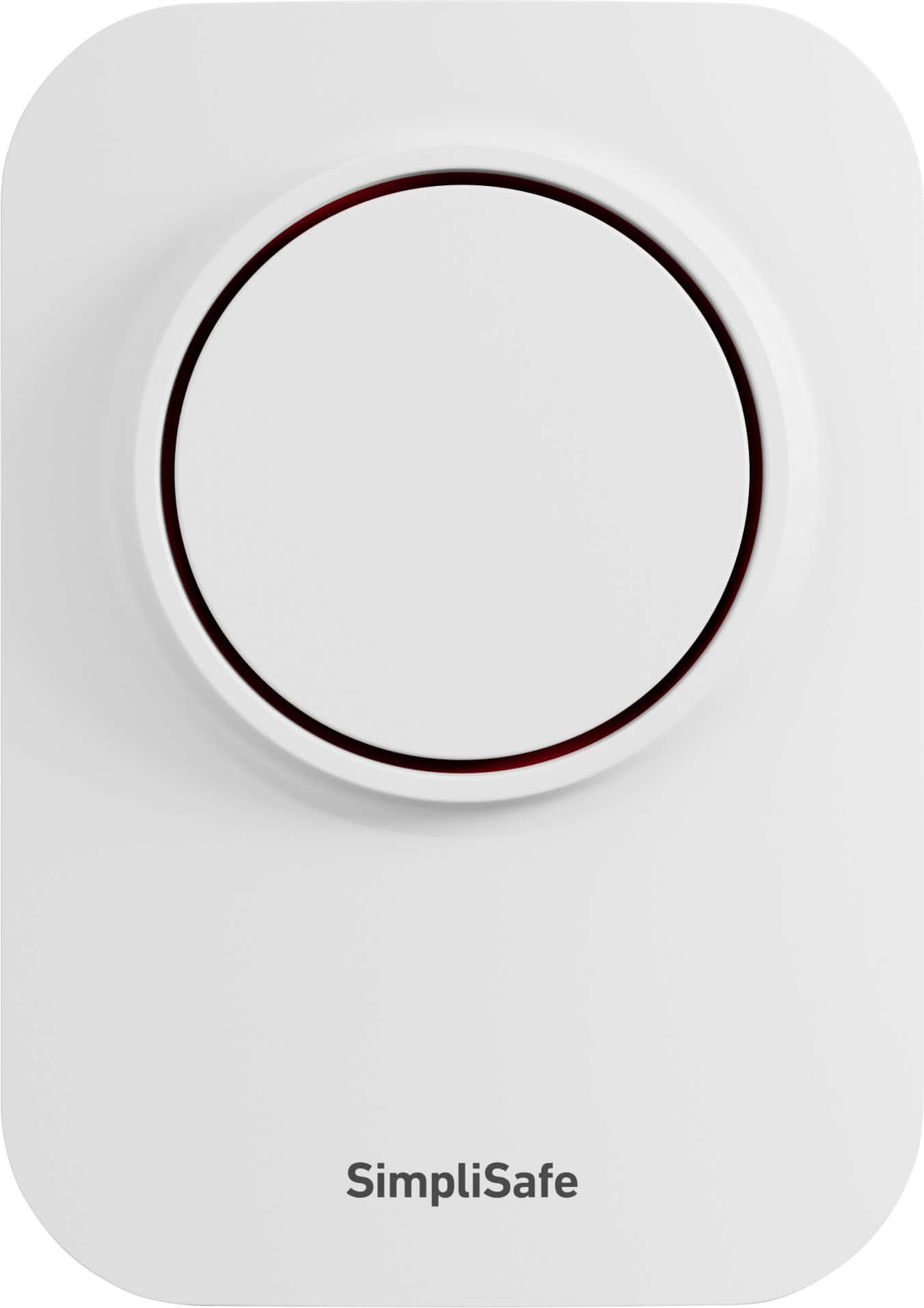 SimpliSafe - Wireless Auxiliary Siren - White