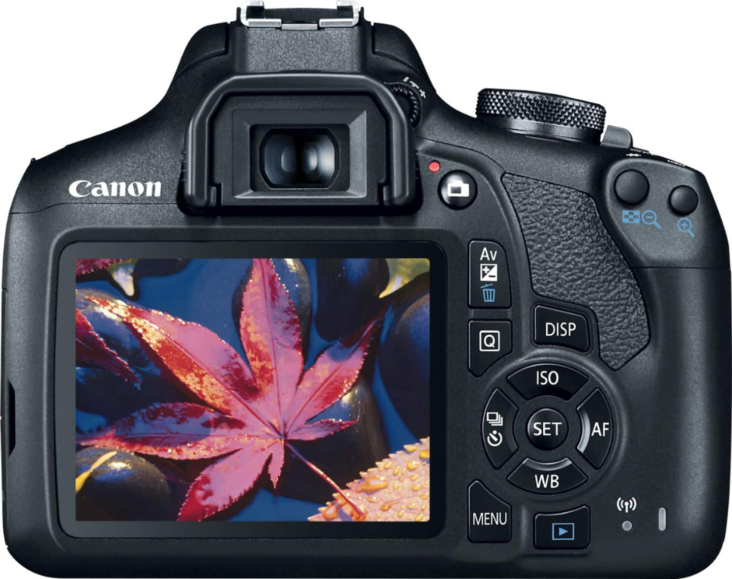 Canon - EOS Rebel T7 DSLR Video Camera with 18-55mm Lens - Black - Image 3