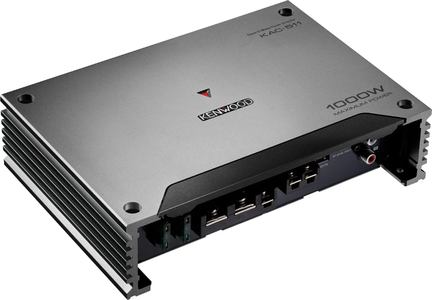 Kenwood - Class D Digital Mono Amplifier with Variable Low-Pass Crossover - Black - Image 2