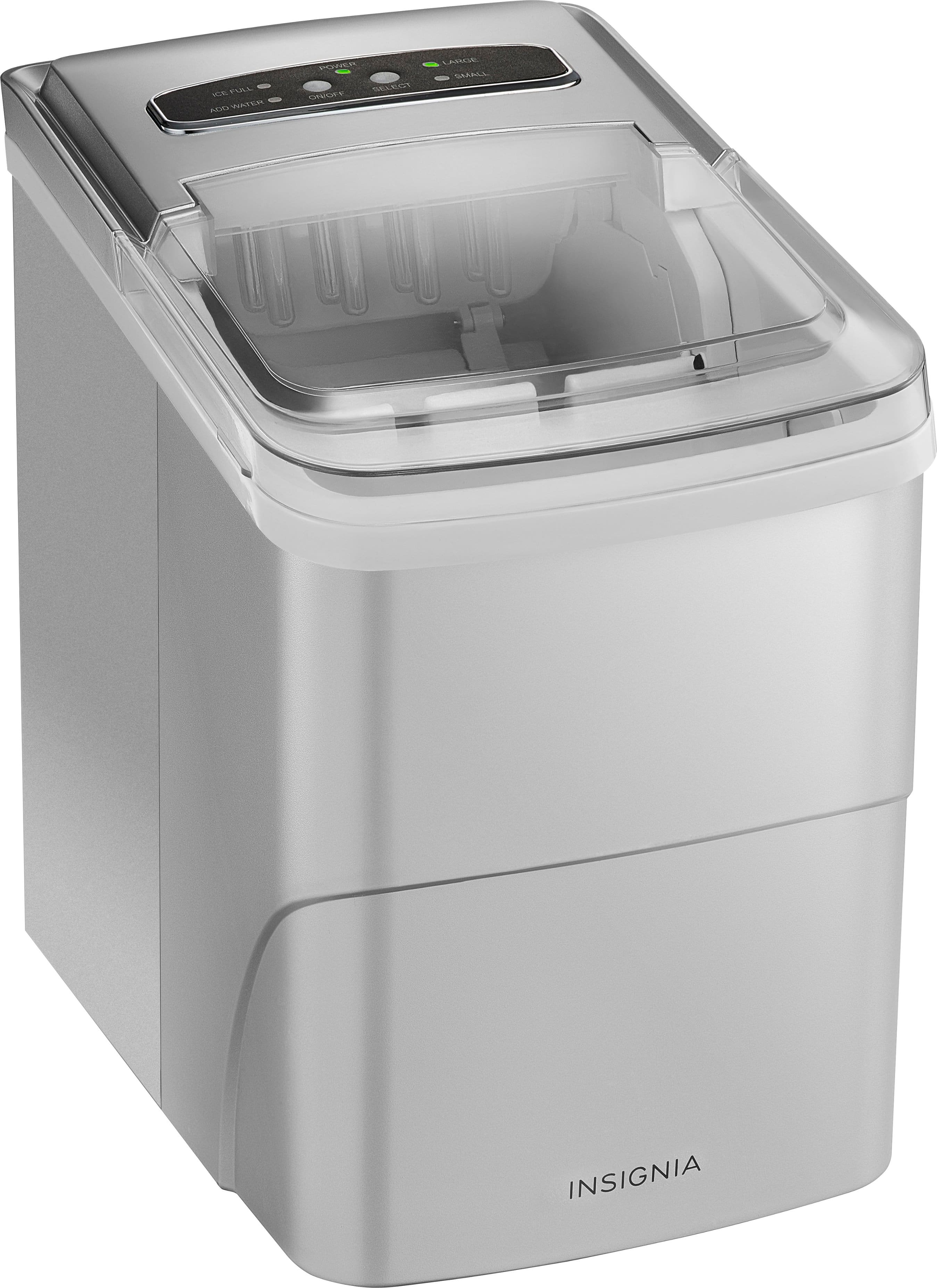 Insignia™ - Portable Ice Maker with Auto Shut-Off - Silver - Image 6