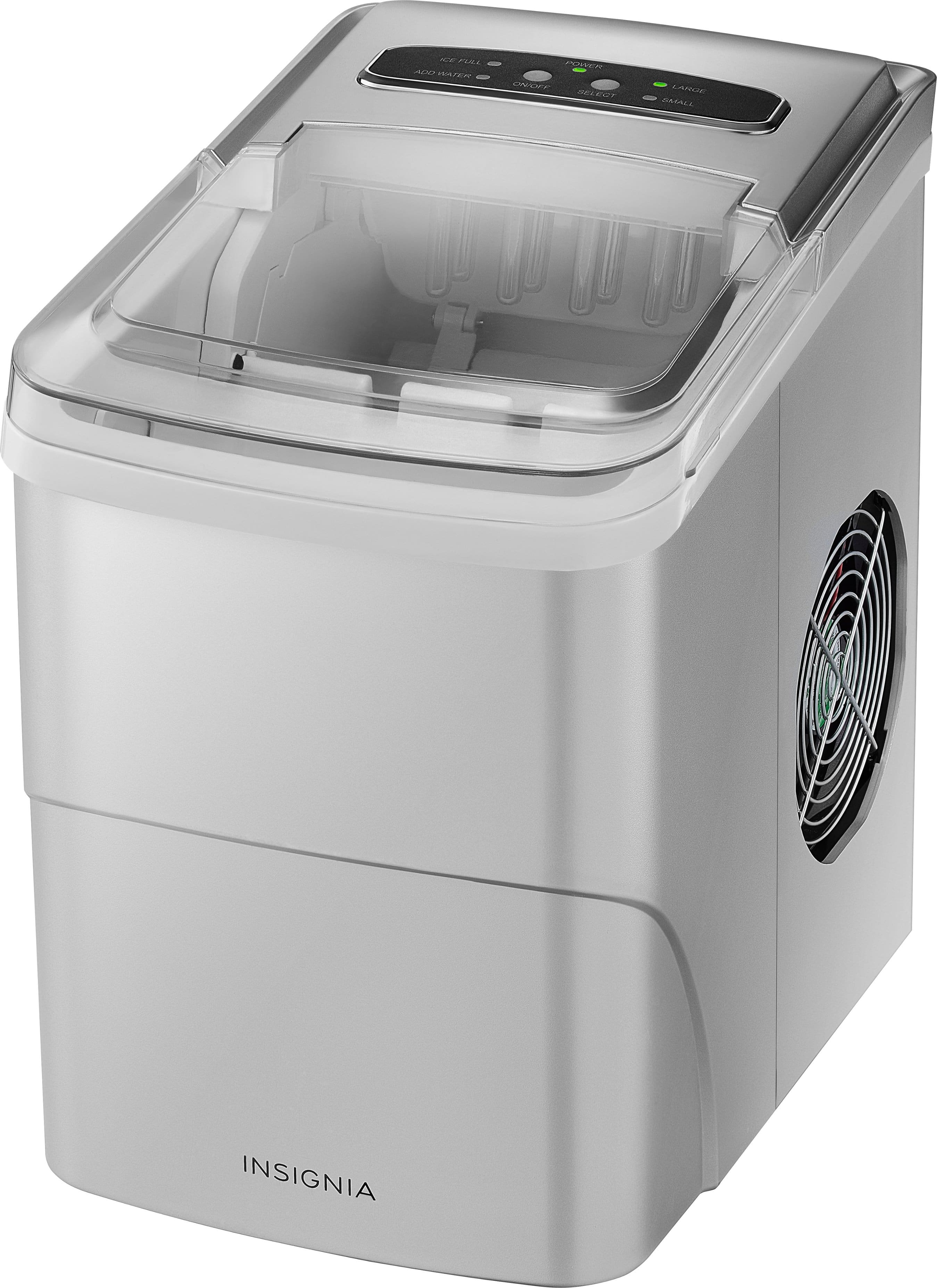 Insignia™ - Portable Ice Maker with Auto Shut-Off - Silver - Image 7