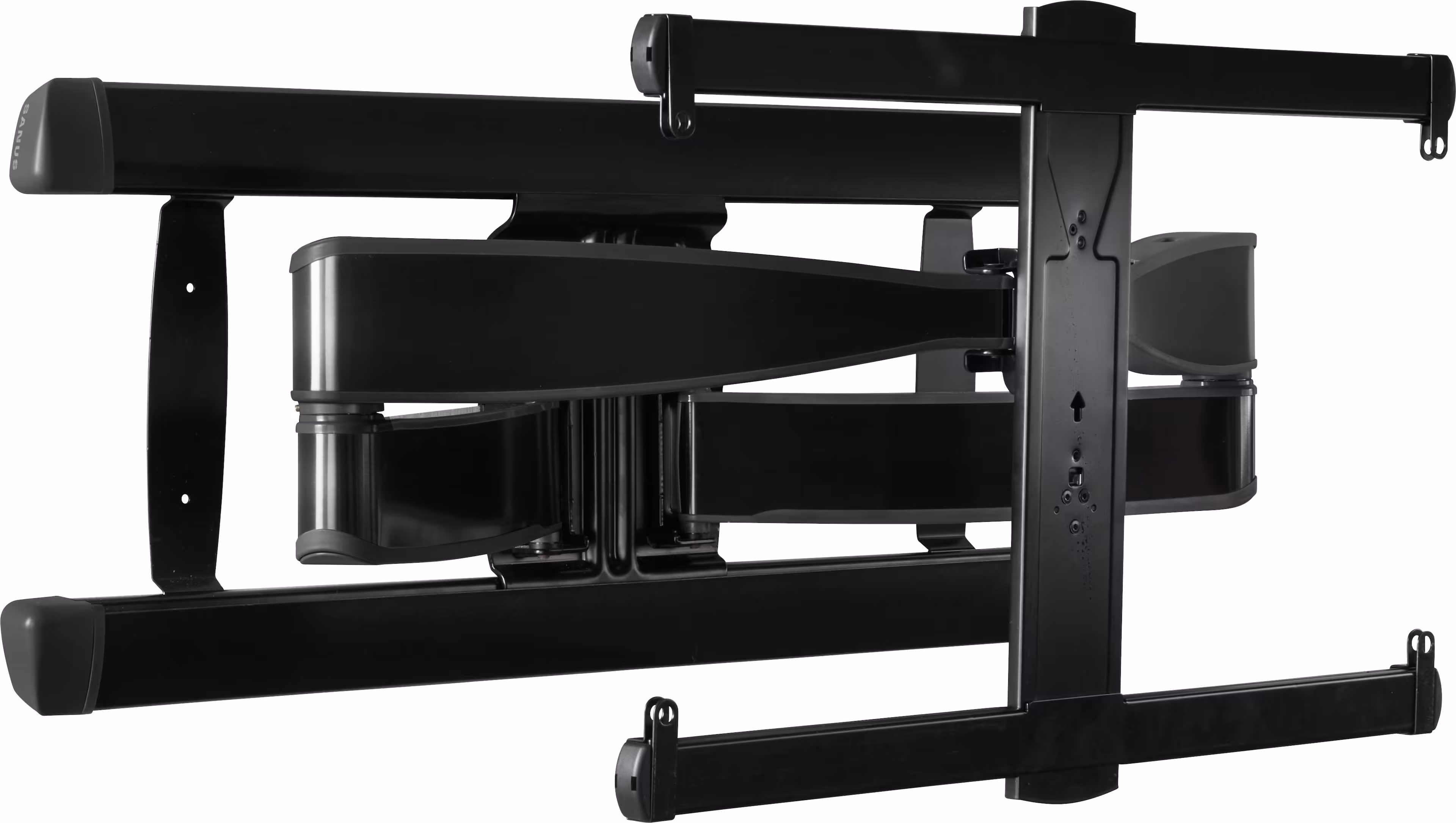 SANUS Elite - Advanced Full-Motion TV Wall Mount for Most 42"-90" TVs up to 125 lbs - Tilts, Swivels, and Extends up to 28" From Wall - Black Brushed Metal - Image 2