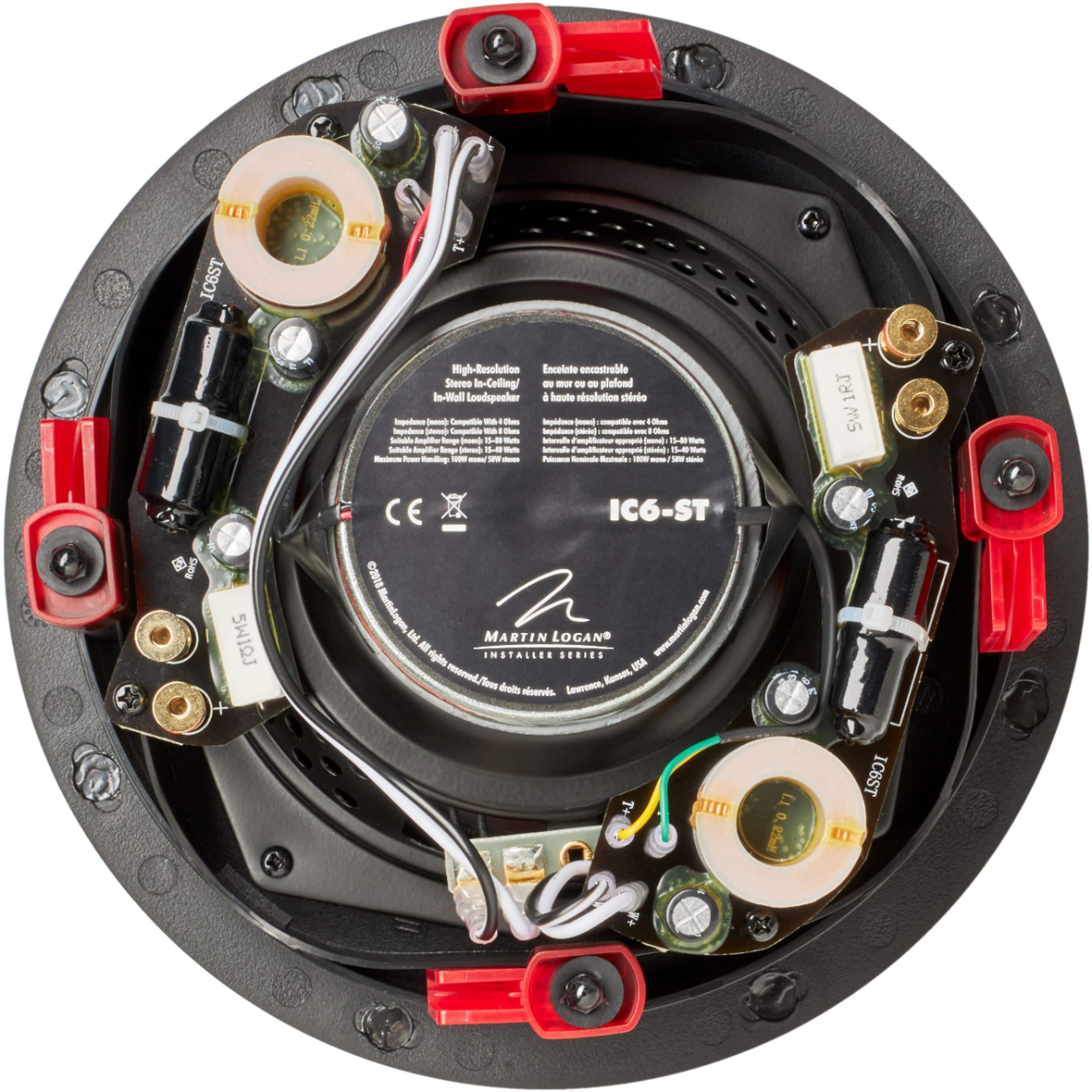 MartinLogan - Installer 6-1/2" 100-Watt Passive 2-Way In-Ceiling Speaker (Each) - White - Image 2