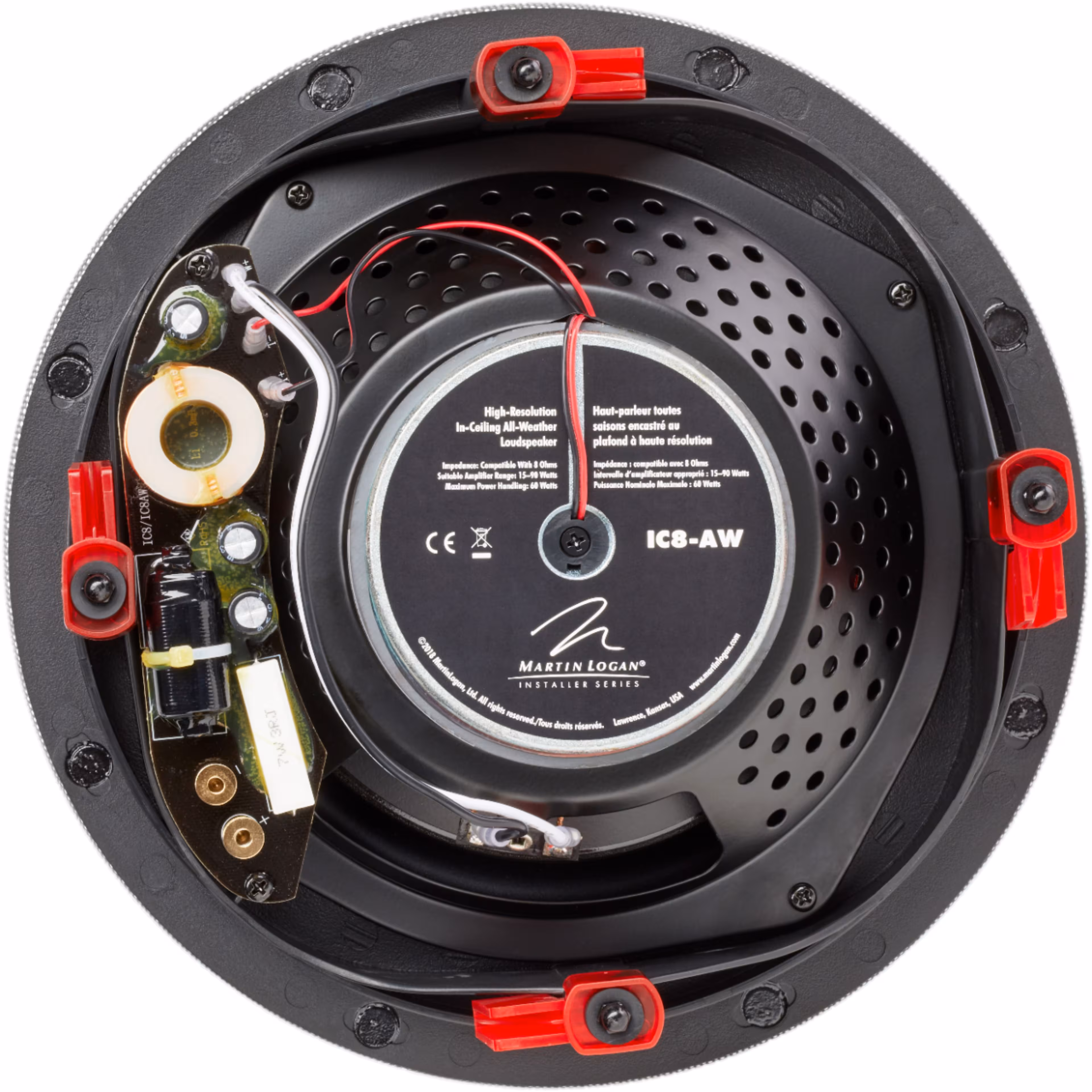 MartinLogan - Installer 8" 60-Watt Passive 2-Way In-Ceiling Speaker (Each) - White - Image 3