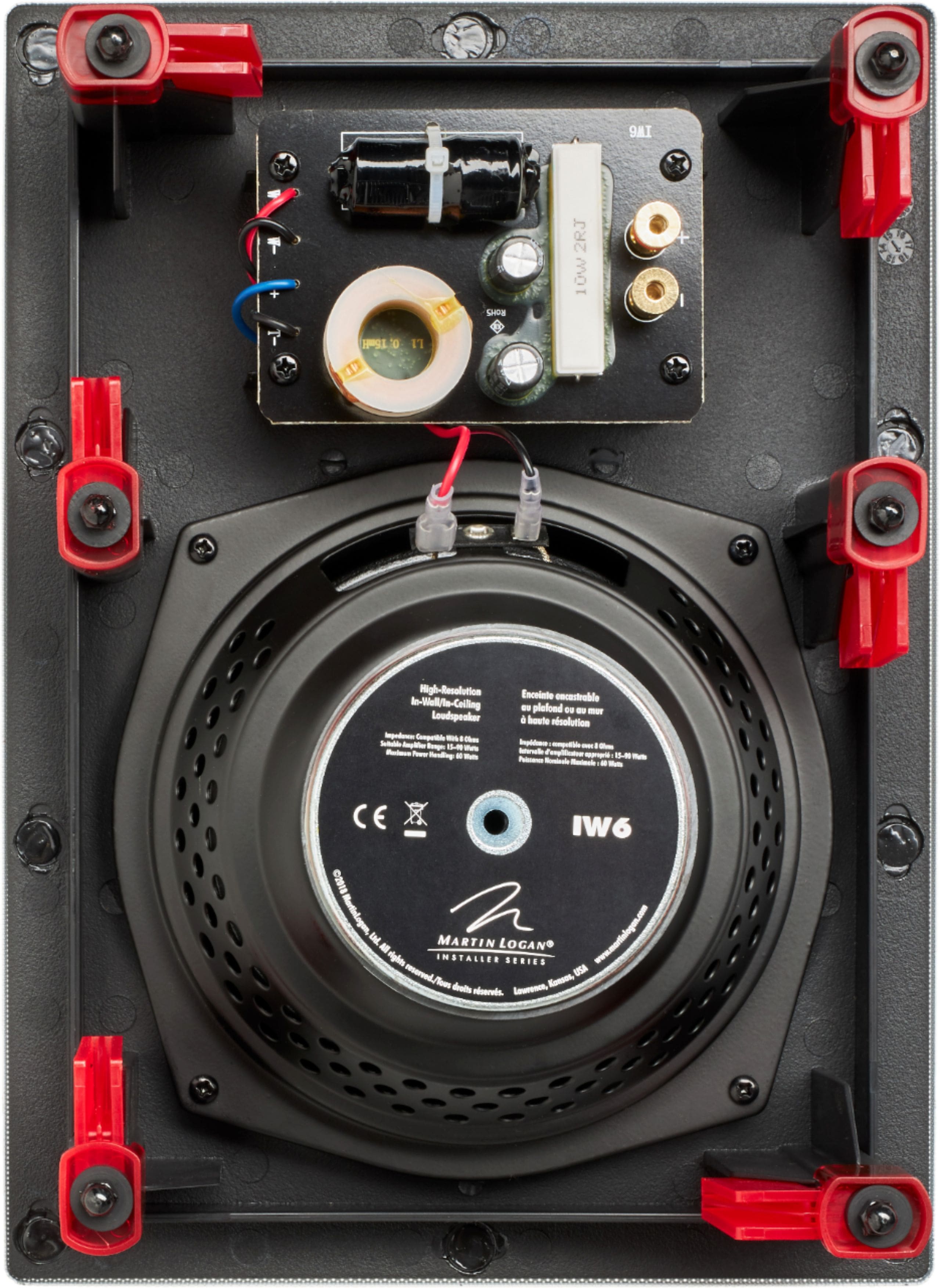 MartinLogan - Installer 6-1/2" 60-Watt Passive 2-Way In-Wall Speaker (Each) - White - Image 4