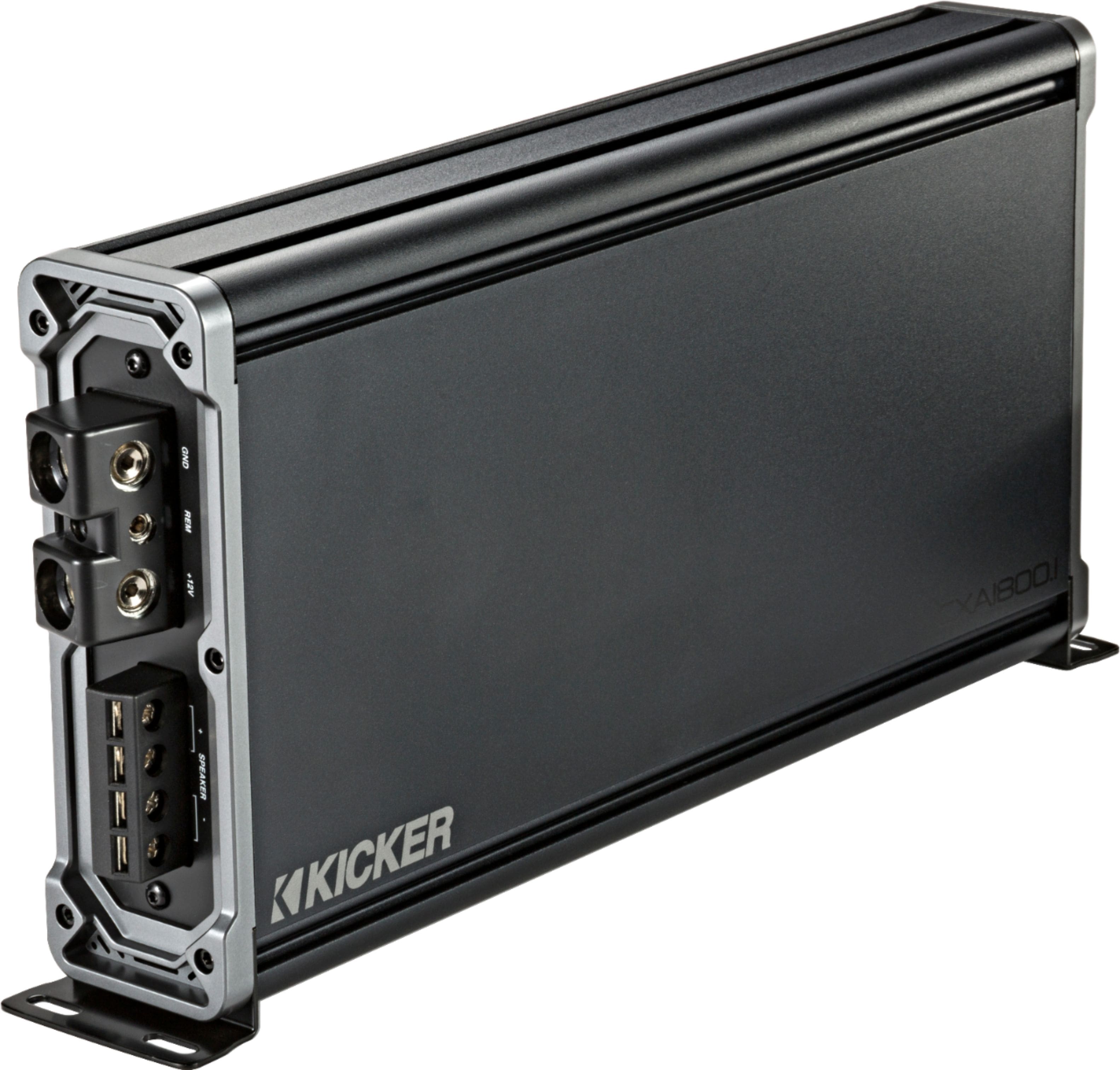 KICKER - CX 1800W Class D Digital Mono Amplifier with Variable Low-Pass Crossover - Black - Image 6