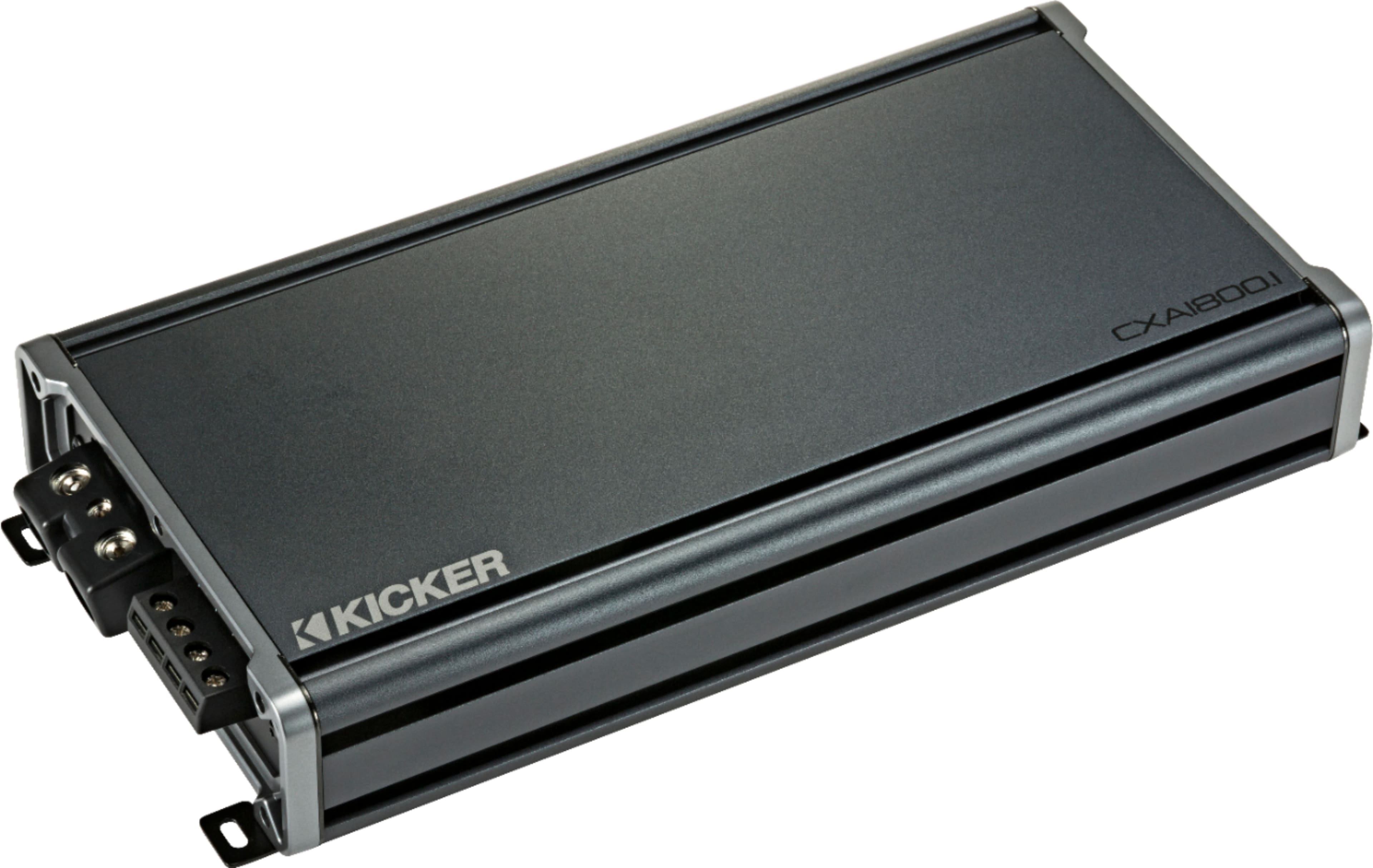 KICKER - CX 1800W Class D Digital Mono Amplifier with Variable Low-Pass Crossover - Black - Image 2