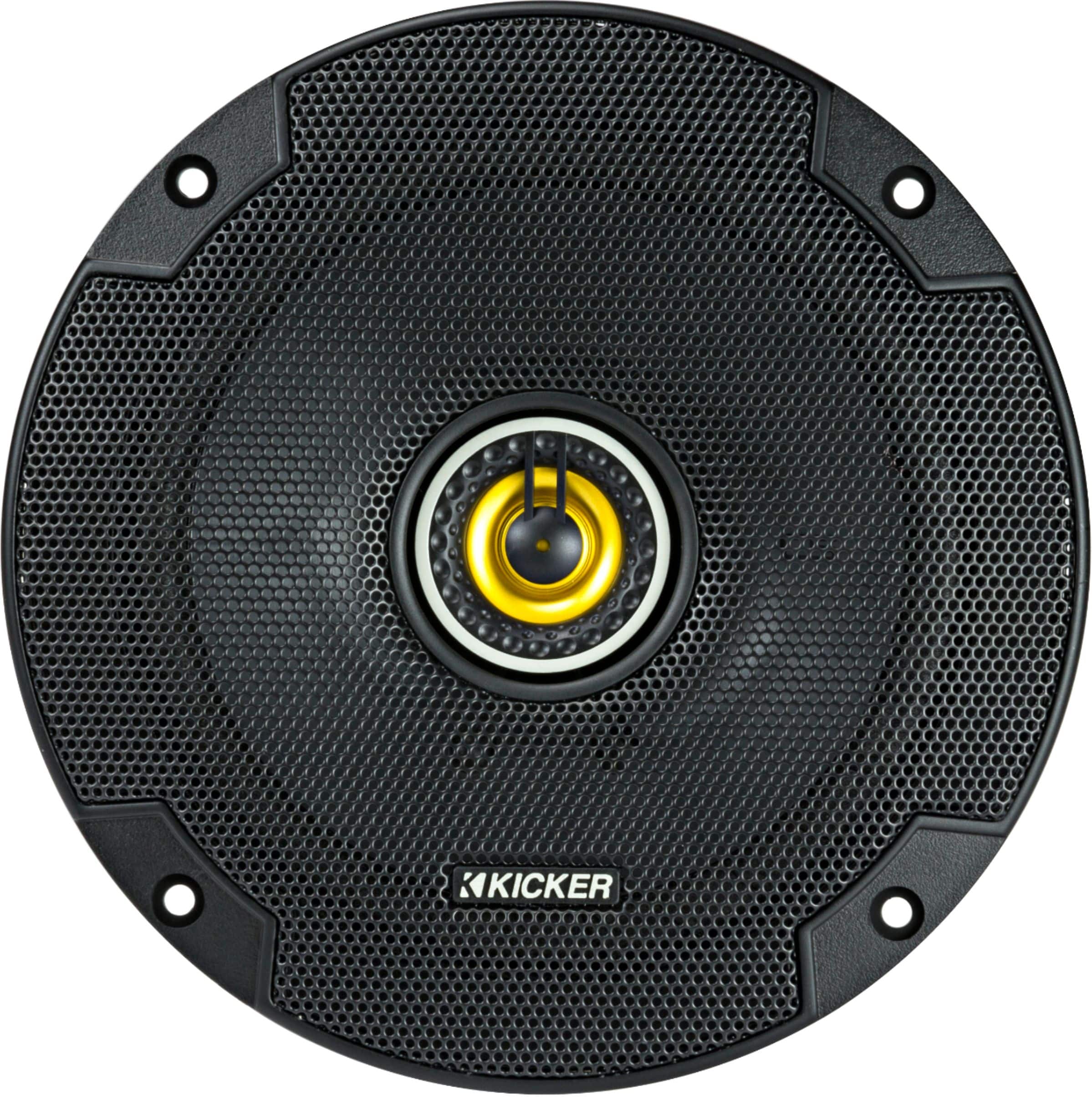 KICKER - CS Series 6-1/2" 2-Way Car Speakers with Polypropylene Cones (Pair) - Yellow/Black - Image 6