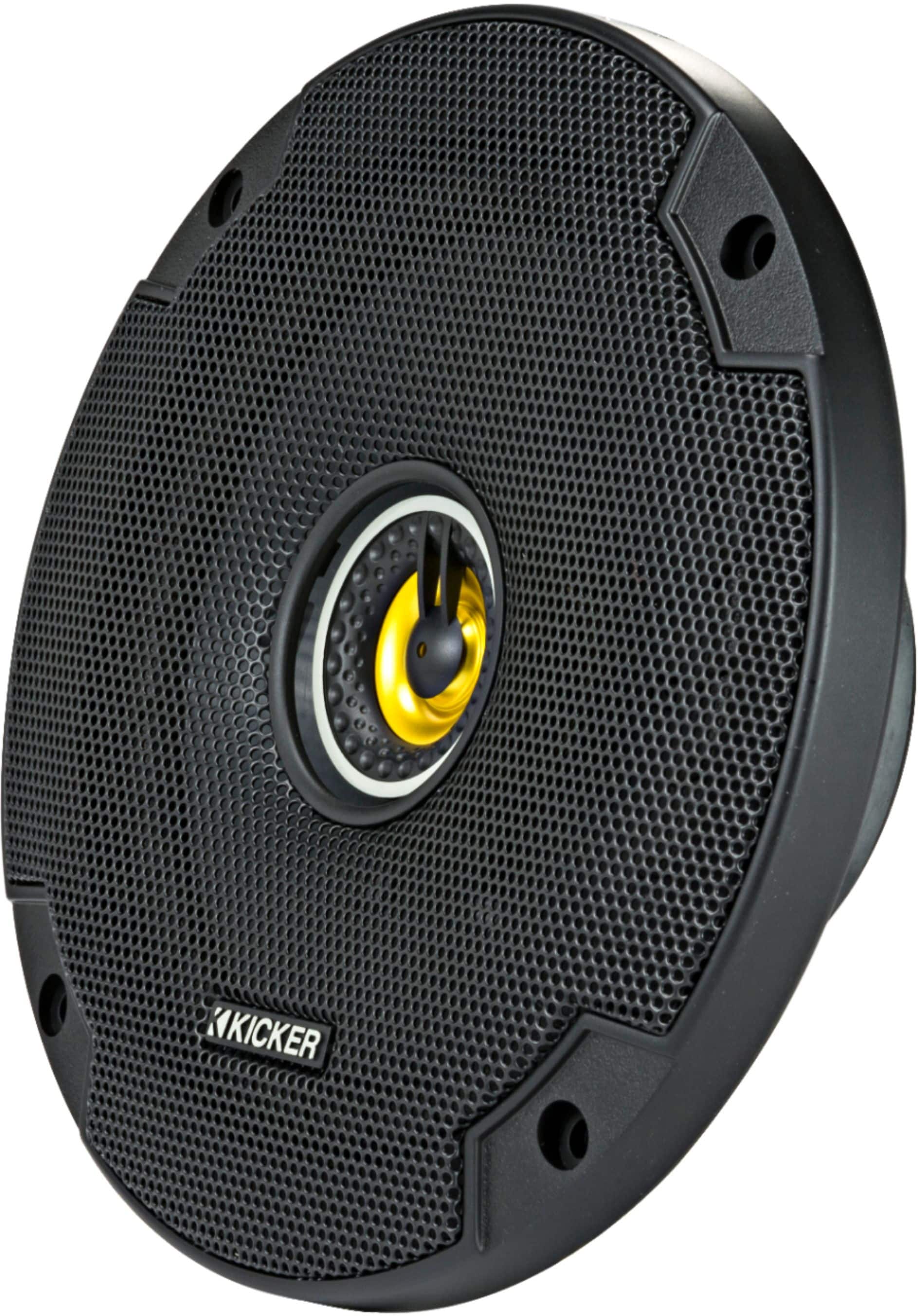 KICKER - CS Series 6-1/2" 2-Way Car Speakers with Polypropylene Cones (Pair) - Yellow/Black - Image 7