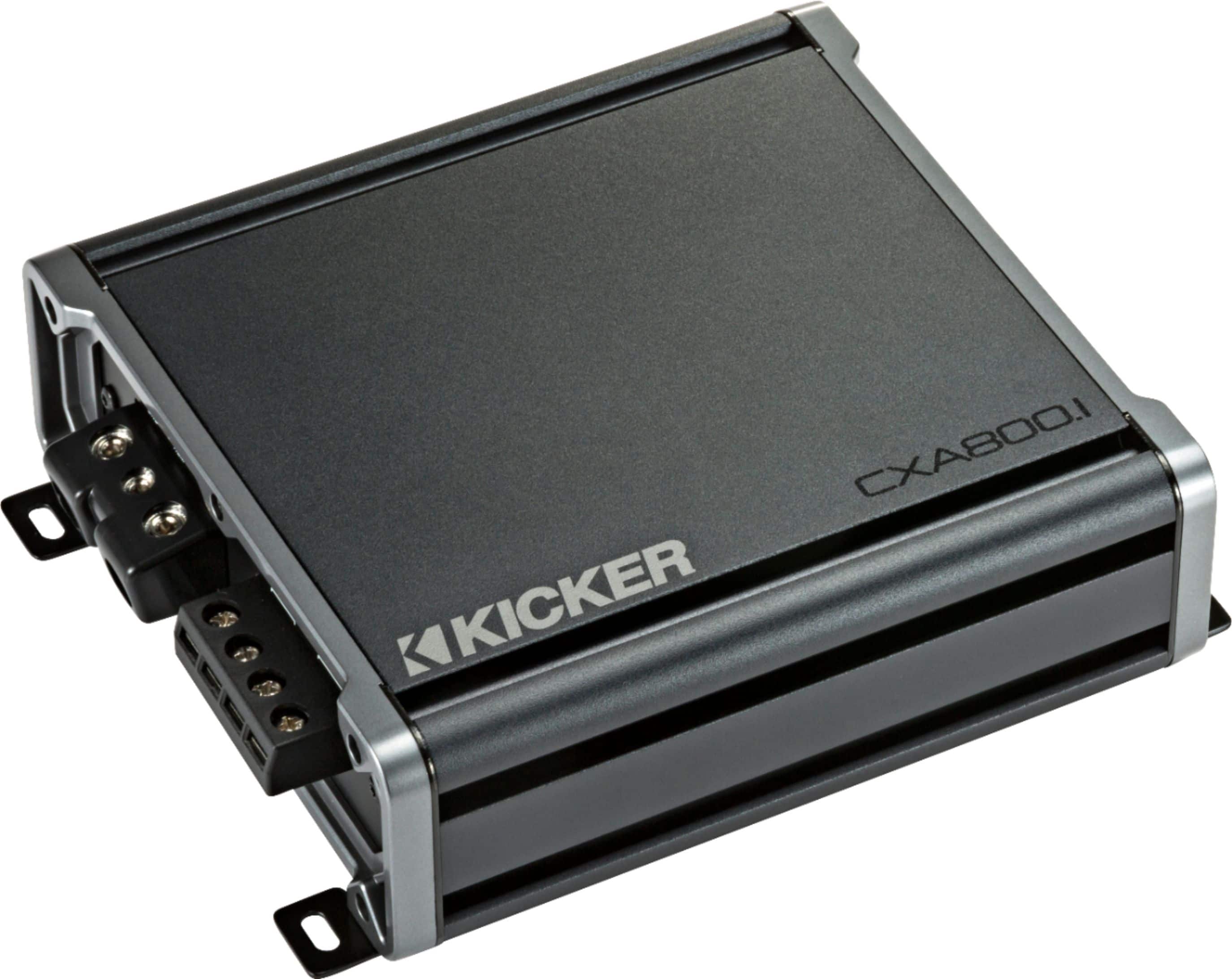 KICKER - CX 800W Class D Digital Mono Amplifier with Variable Low-Pass Crossover - Black - Image 2