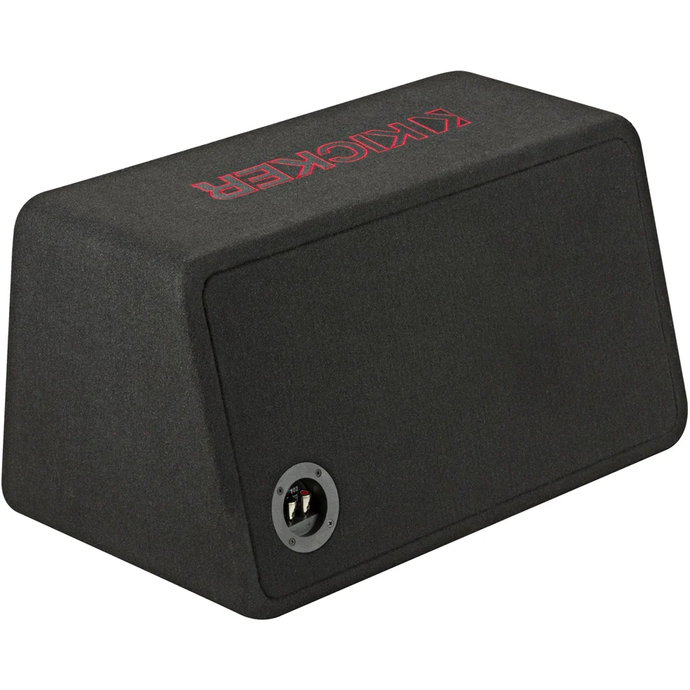 KICKER - Solo-Baric L7R 10" Single-Voice-Coil 2-Ohm Loaded Subwoofer Enclosure - Black - Image 6