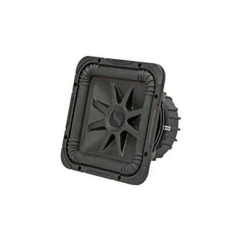 KICKER - Solo-Baric L7R 10" Single-Voice-Coil 2-Ohm Loaded Subwoofer Enclosure - Black - Image 9