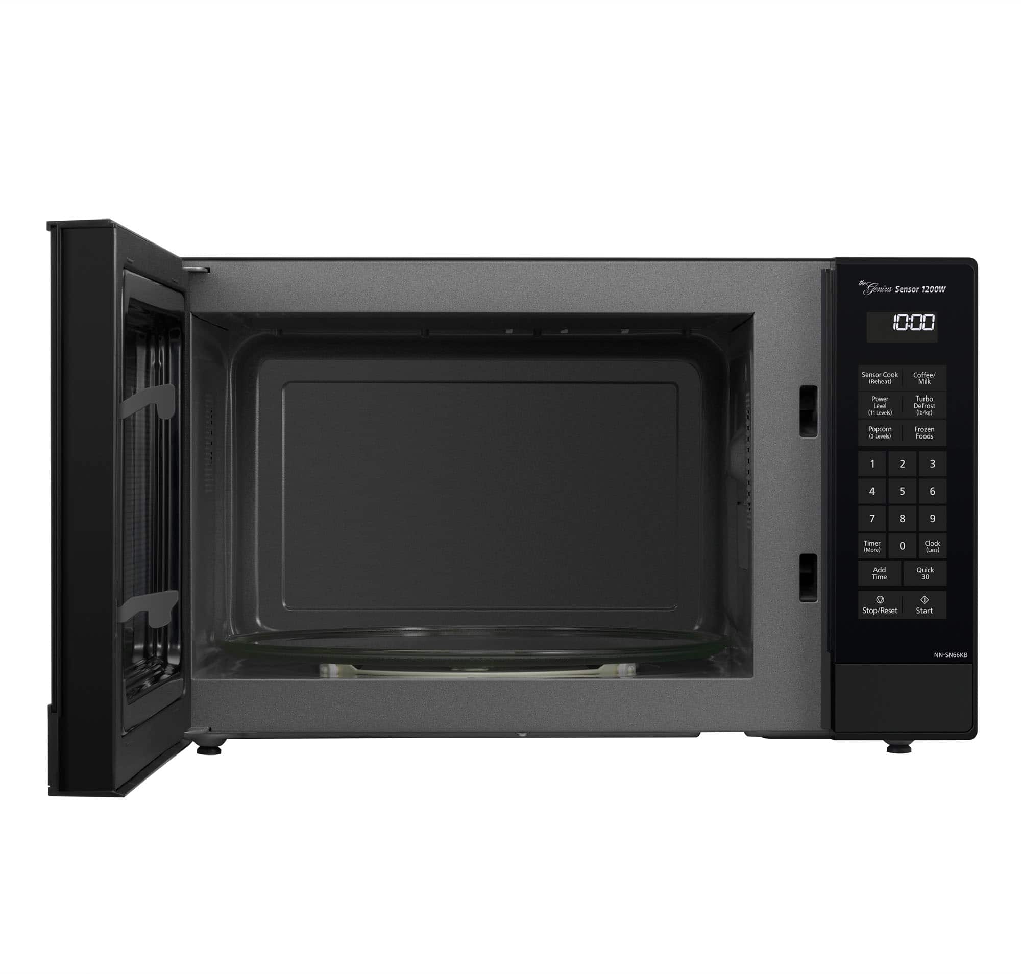 Panasonic - 1.2 Cu. Ft. 1200 Watt SN66KB Microwave with Inverter and Genius Sensor - Black - Image 4