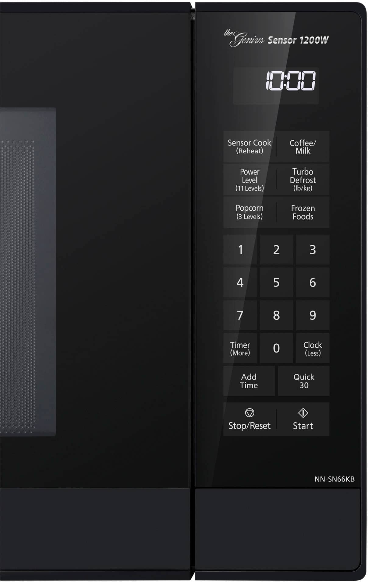 Panasonic - 1.2 Cu. Ft. 1200 Watt SN66KB Microwave with Inverter and Genius Sensor - Black - Image 3