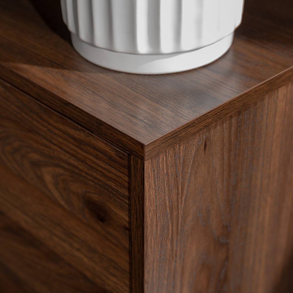 Walker Edison - 70" Mid Century Modern TV Console for Most Flat-Panel TVs Up to 80" - Dark Walnut - Image 12