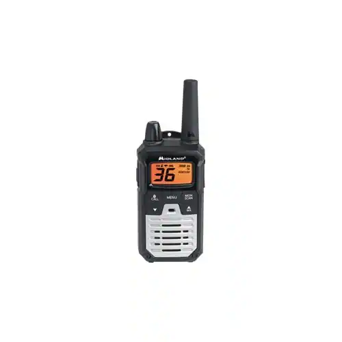 Midland - X-TALKER 40-Mile, 22-Channel FRS/GMRS 2-Way Radios (Pair) - Silver/Black - Image 3