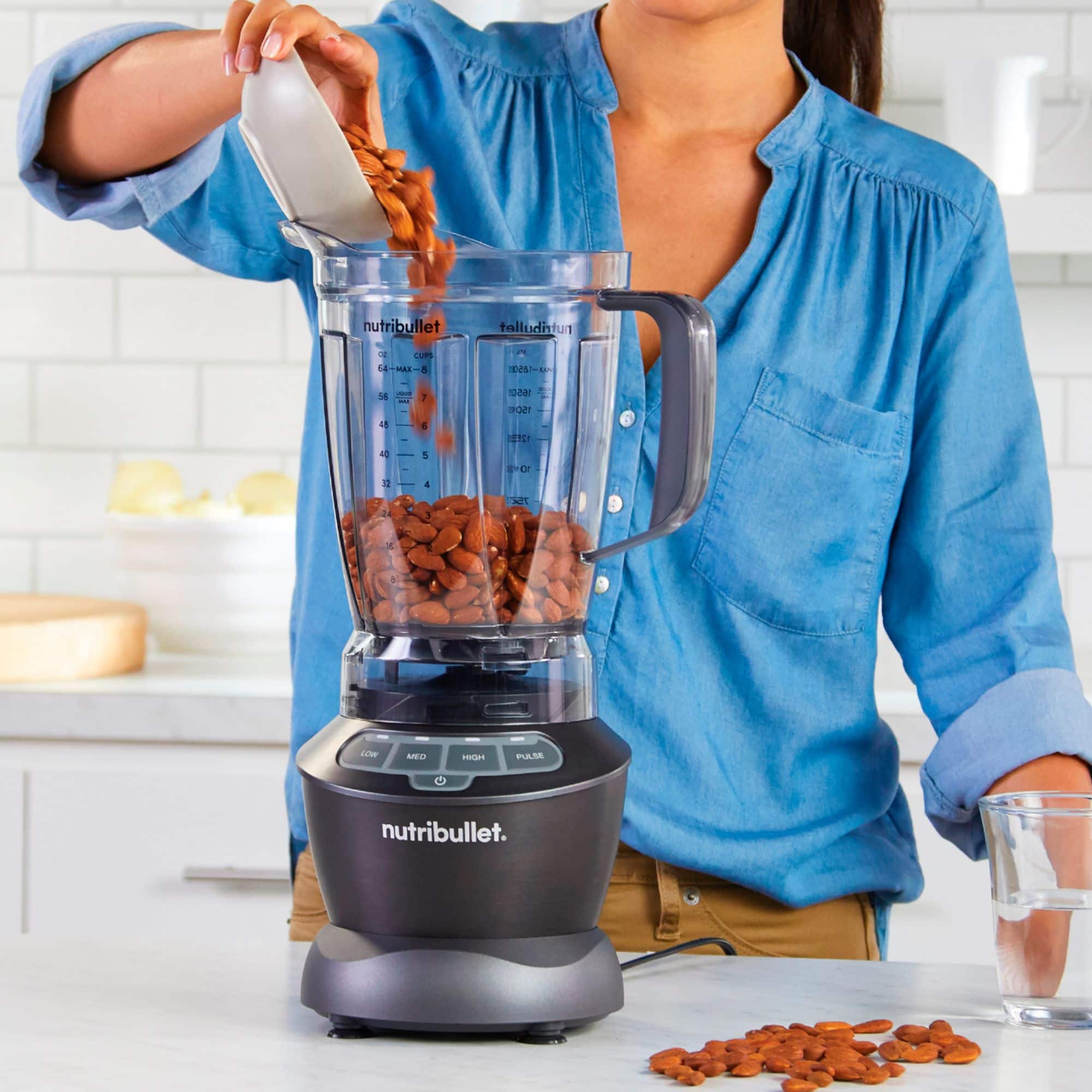 NutriBullet - Blender Full Size 1200 Watt 640z NBF50400 - Dark Gray - Image 3